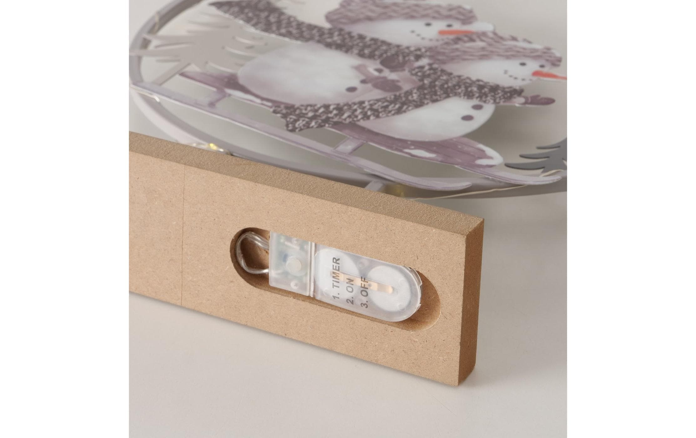 BOLTZE Weihnachtsfigur »Frosty MDF/Eisen, 36 cm«