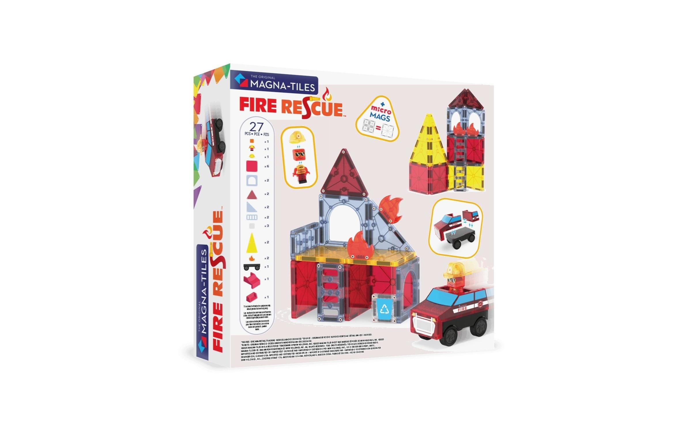   Steinbaukasten »Magna-Tiles Fire Rescue 27 Teile«