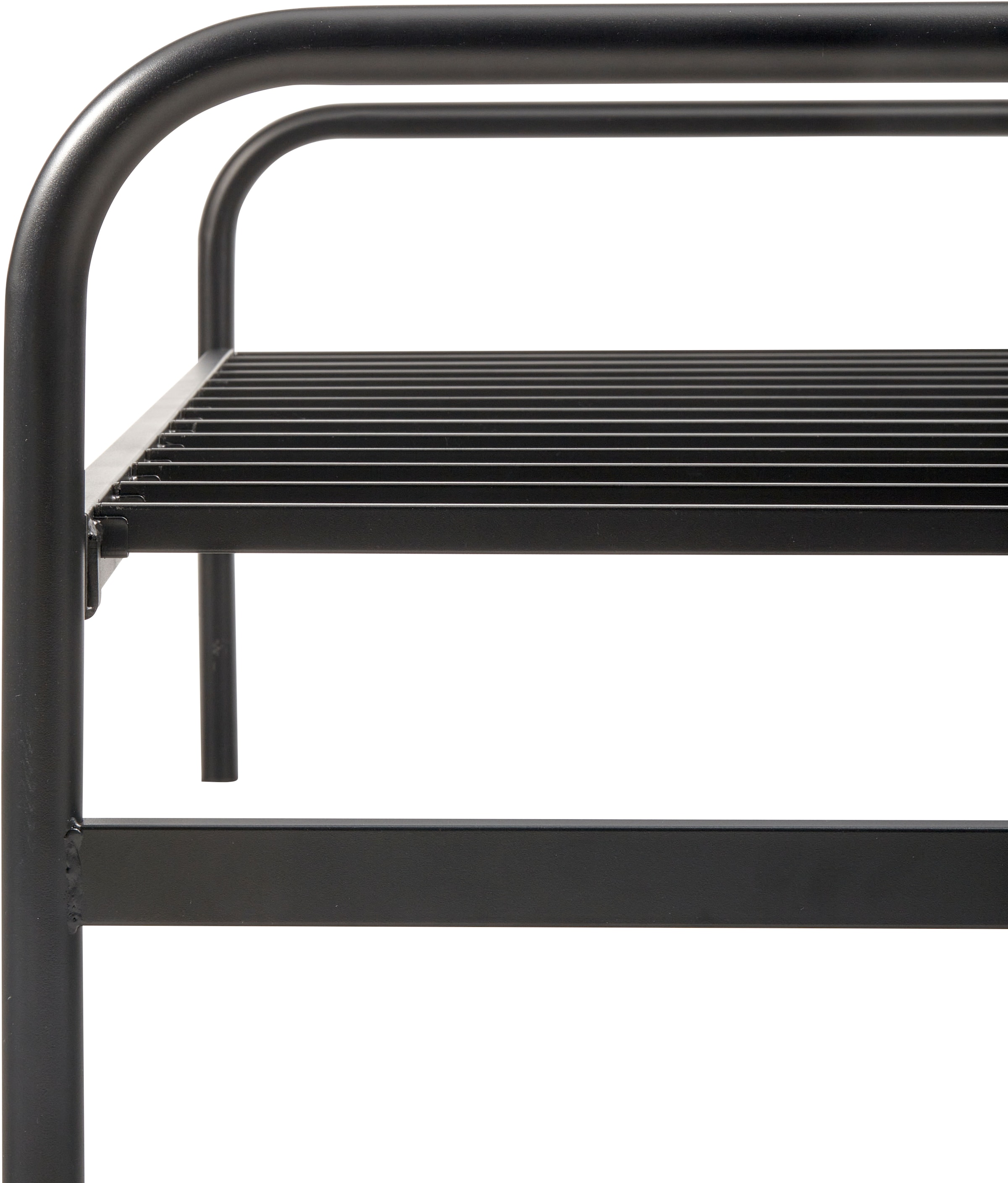 WOOOD Bettgestell »Lucy Metallrahmen pulverbeschichtet zusammenklappbar, 206 x 96 x 57 cm« Eingeklappt 30 cm hoch, Tragkraft 150 kg, Matratzenmass 90x200 cm