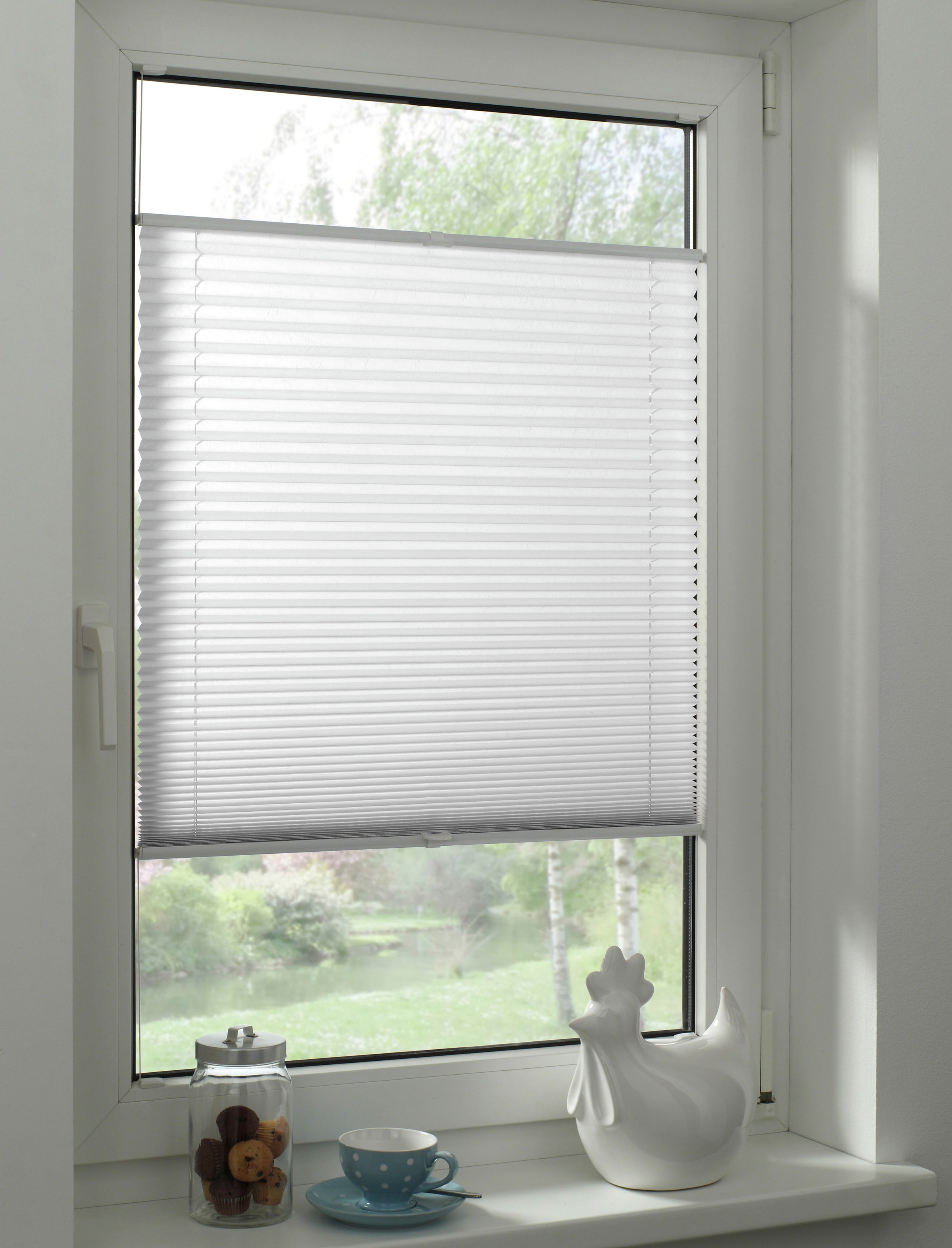 GARDINIA Plissé »Concept Tageslicht« blickdicht mit Bohren verspannt in der Breite kürzbar