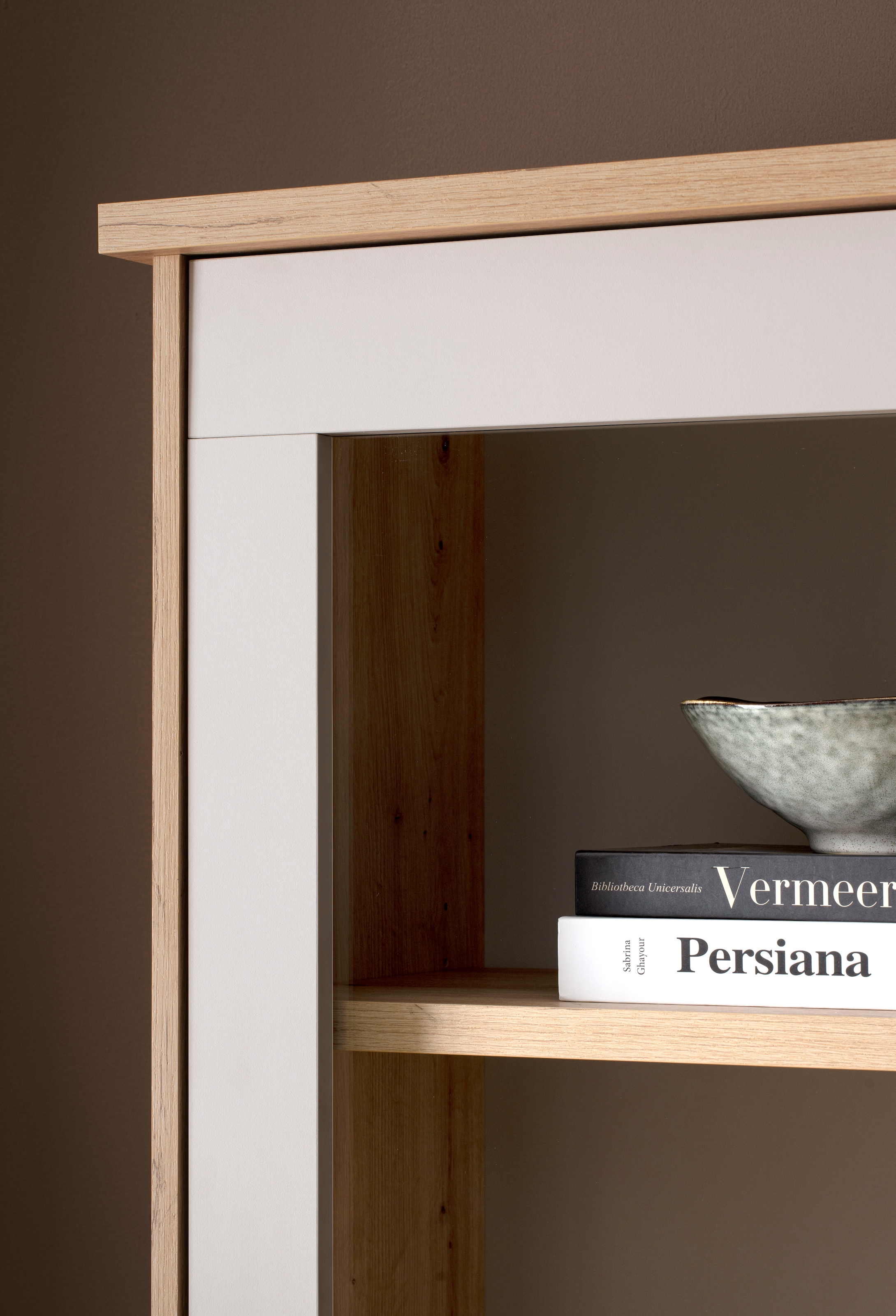 Home affaire Buffet »Sonora, moderner Hochschrank, Buffetschrank in Kaschmir, Regal« filigrane Rahmenoptik, ausreichend Stauraum, vielseitig einsetzbar