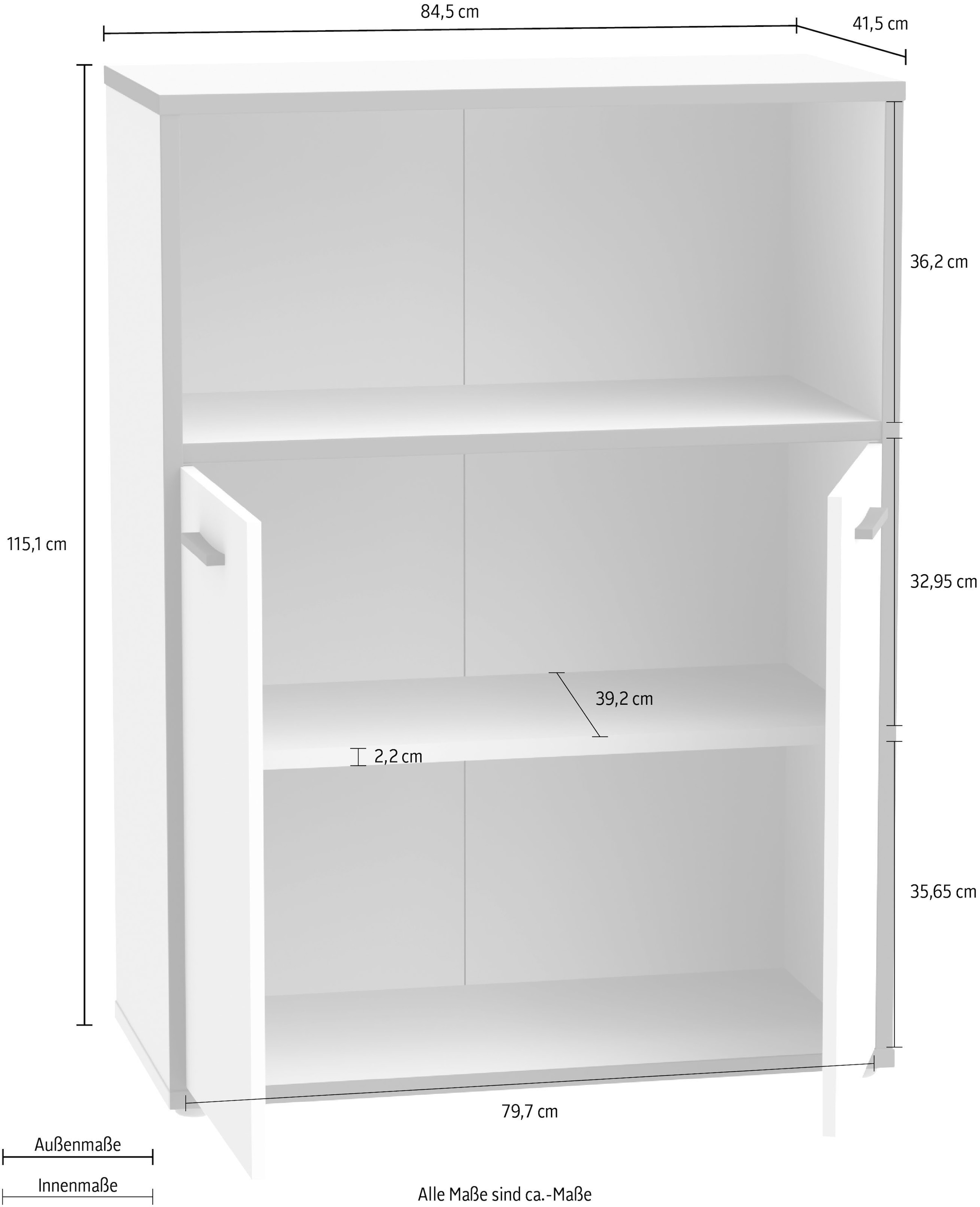 FORTE Kommode »Keflav« Breite 84,5 cm
