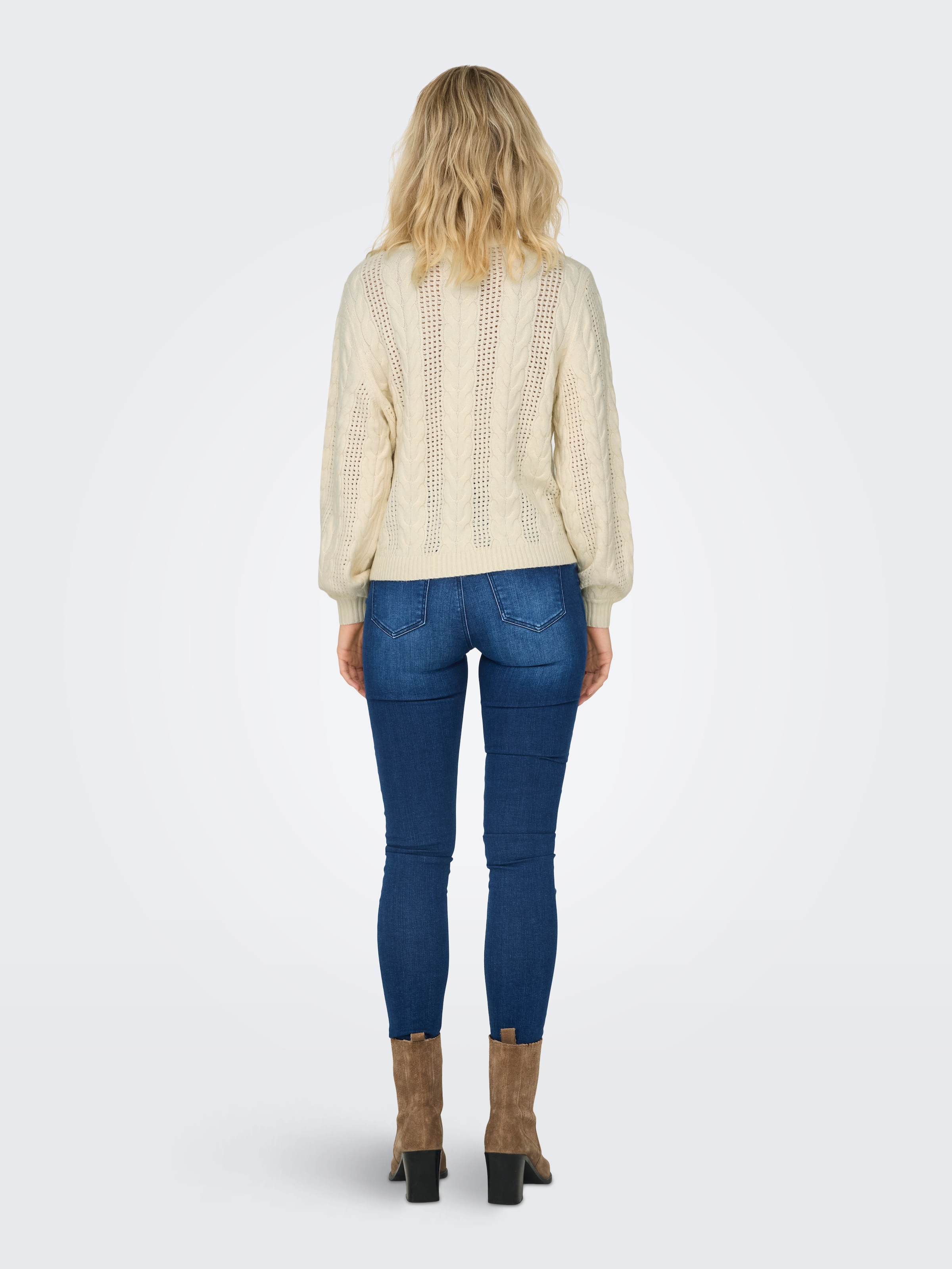 ONLY Rundhalspullover »ONLRUBINA LS CABLE O-NECK KNT NOOS«
