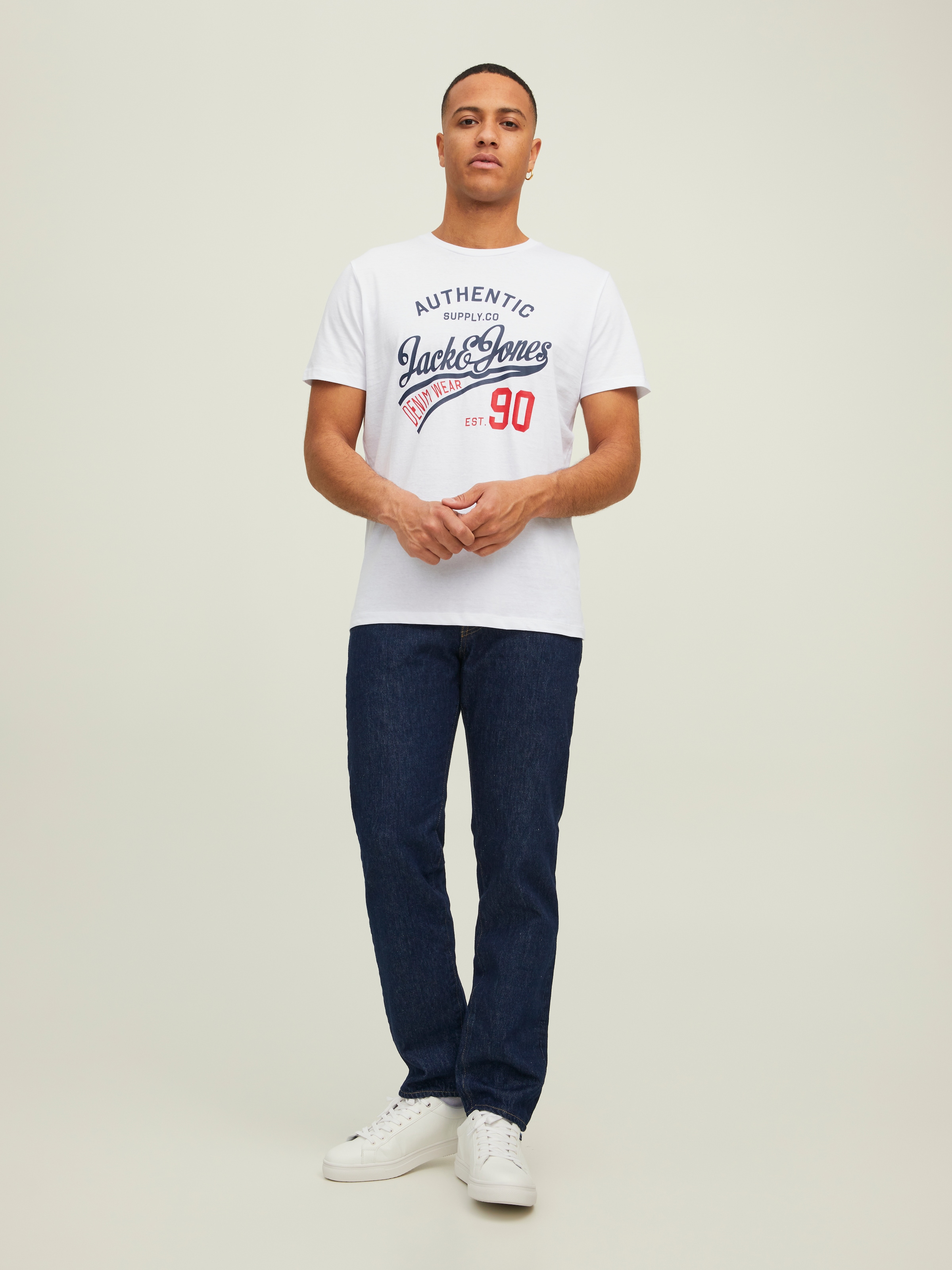 Jack & Jones Rundhalsshirt »JJETHAN TEE SS CREW NECK 3PK MP NOOS« Packung, 3er-Pack, 3 Stk.