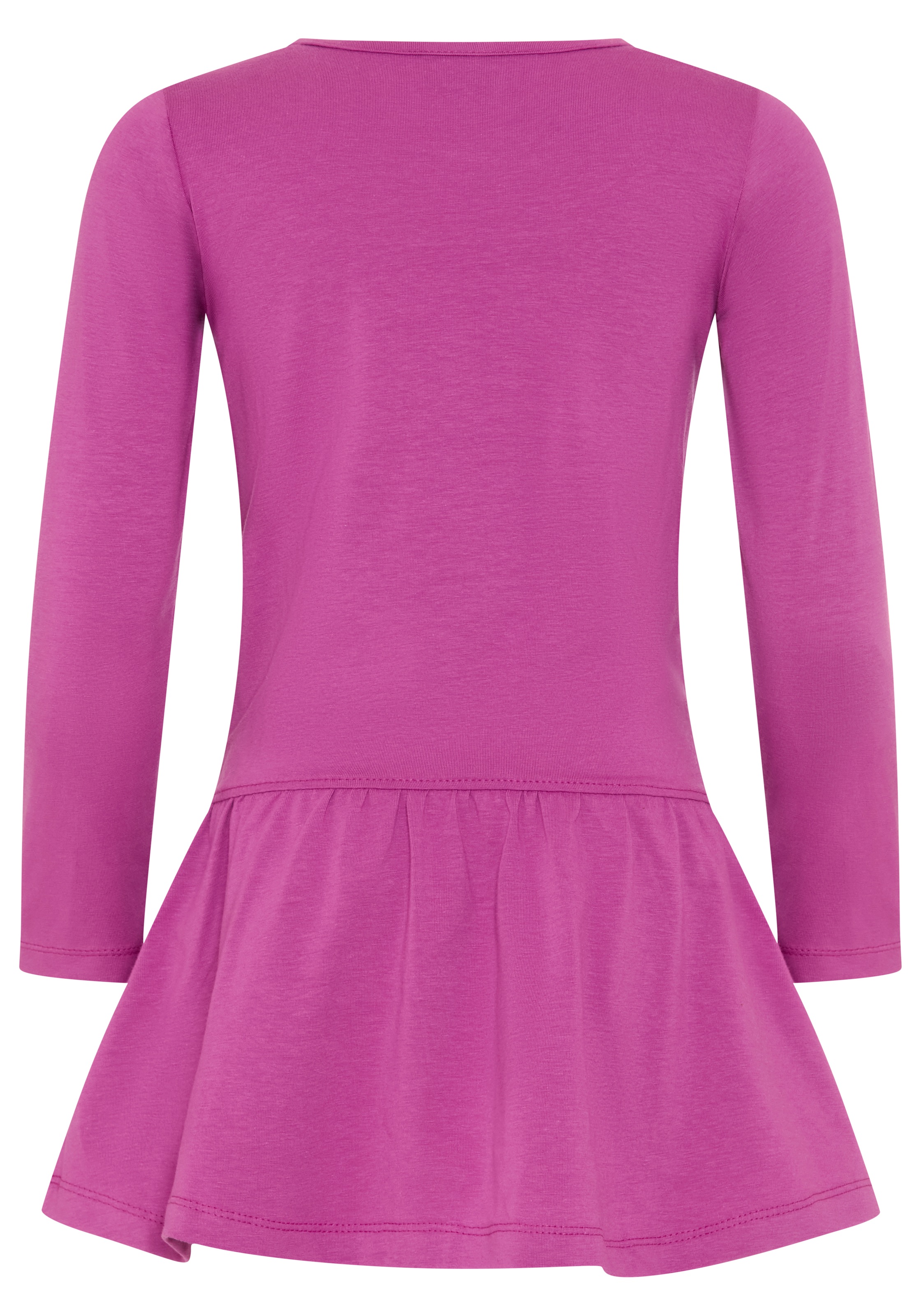 KIDSWORLD Robe en jersey »HAPPY GLITZER TAG« longueur au-dessus du genou, look ludique, en mélange de coton