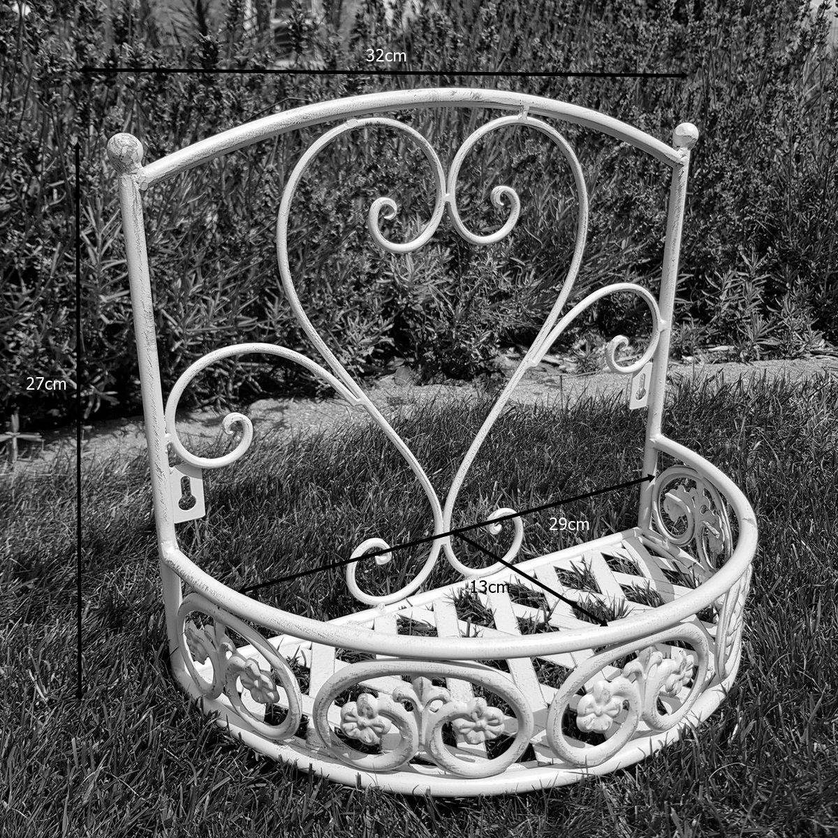 Ambiente Haus Étagère murale décorative für Deko / Pflanzen Outdoor geeignet