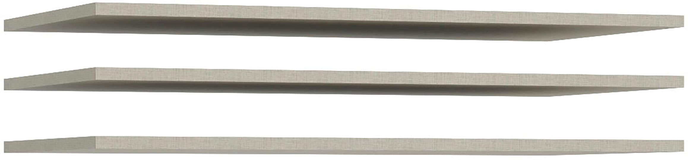 FORTE Tablette de rangement 3 cuis tlg. lot de 3 tablettes, positionnement variable, structure textile