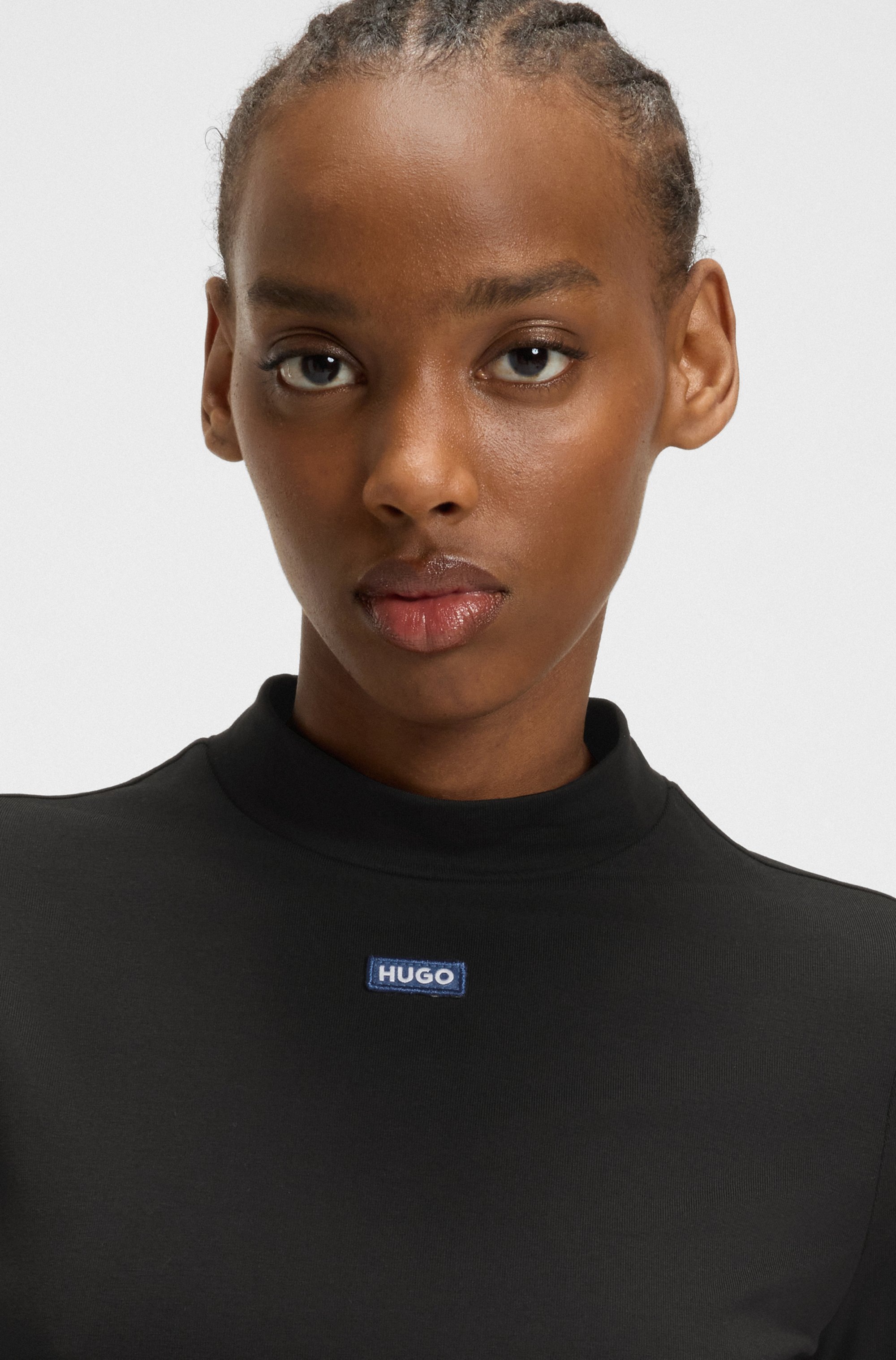 HUGO Blue Jerseykleid »Nilla« mit sportiven Daumenlöchern