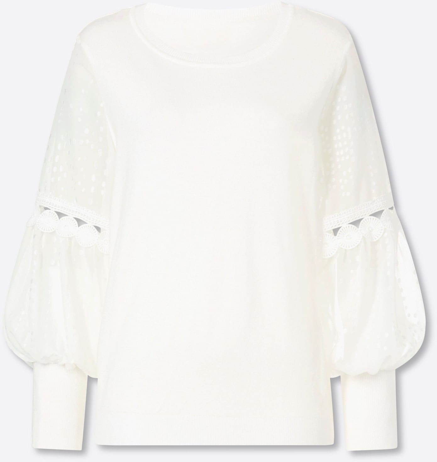 Lady Pull à col rond »Feinstrick-Pullover«