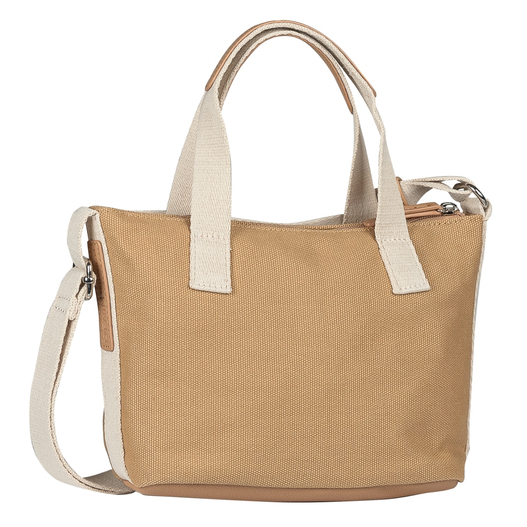 TOM TAILOR Denim Shopper »Jada« sac bandoulière femme, sac à main avec tissage en bande textile souple