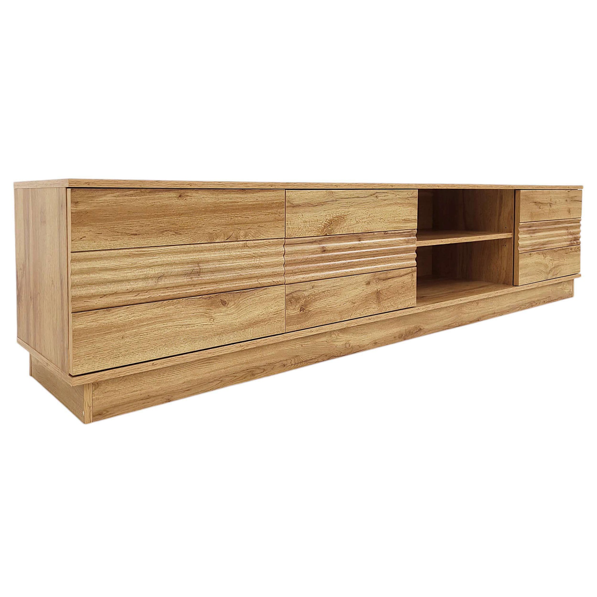 GOODproduct Table basse »Angers« Lowboard mit Push-to-open und Kabeldurchführung, Breite 200 cm