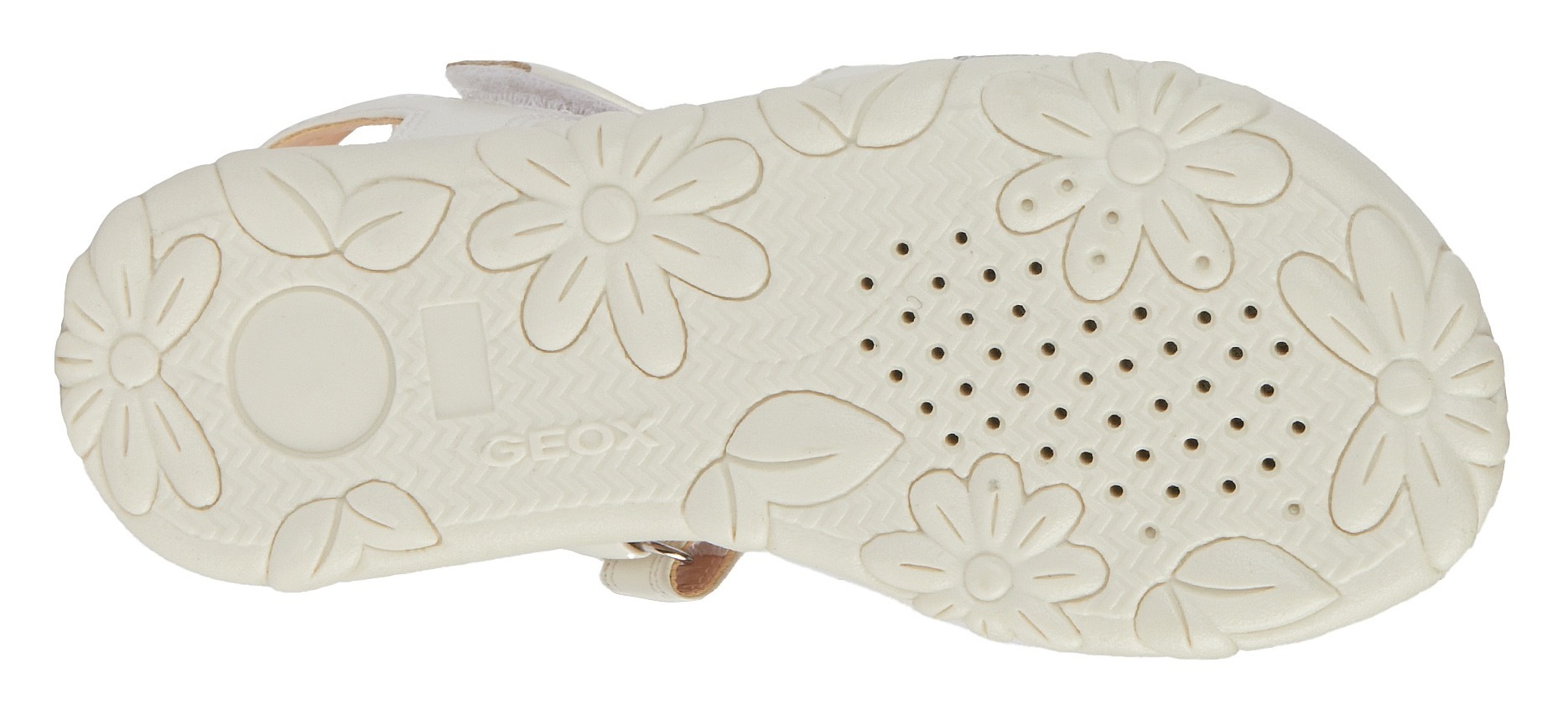 Geox Sandale »J SANDAL HAITI GIRL«  , Glitzersandale, Klettschuh im Metallic Look