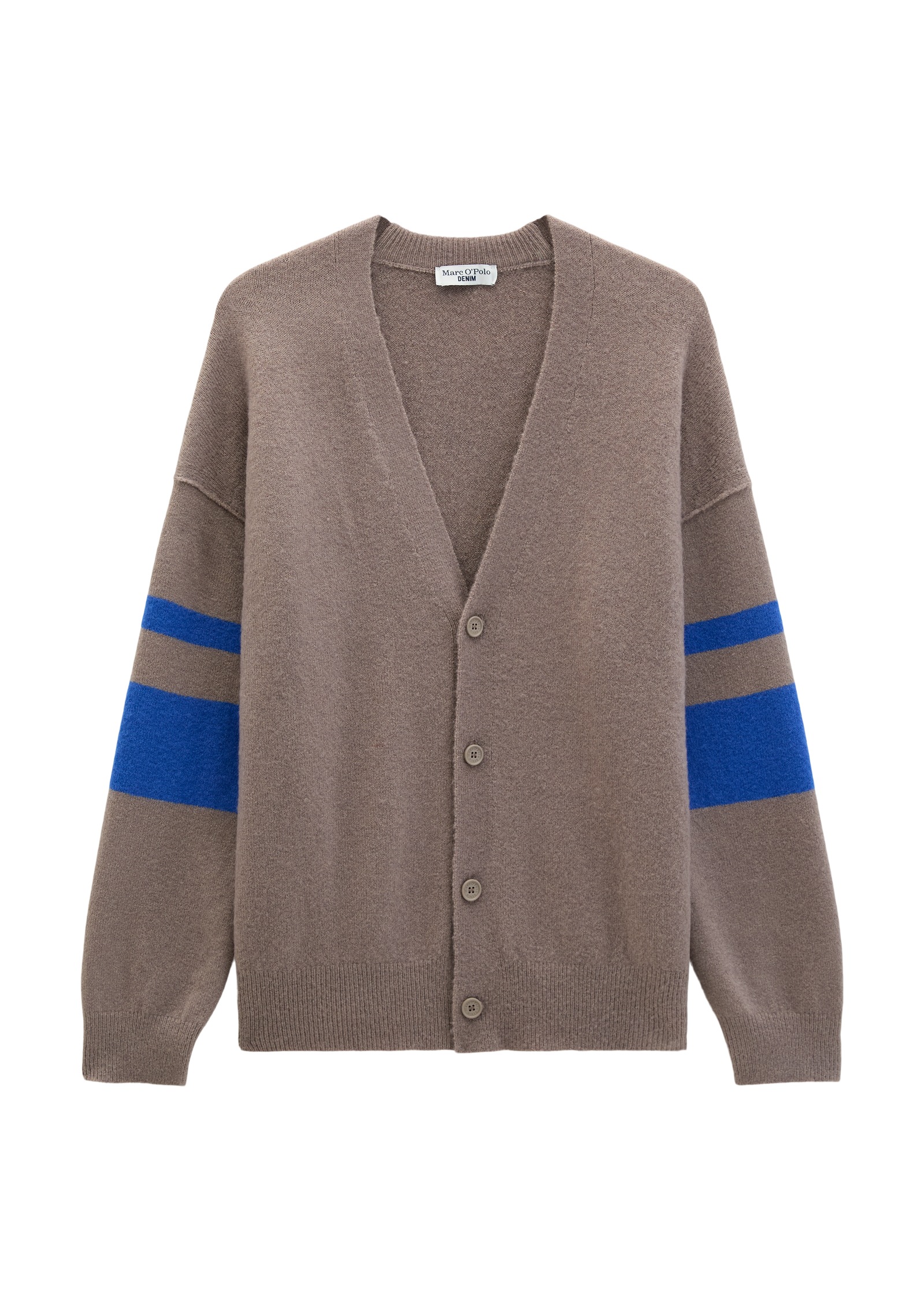Marc O'Polo DENIM Veste en tricot oversized aus weichem Schurwoll-Mix