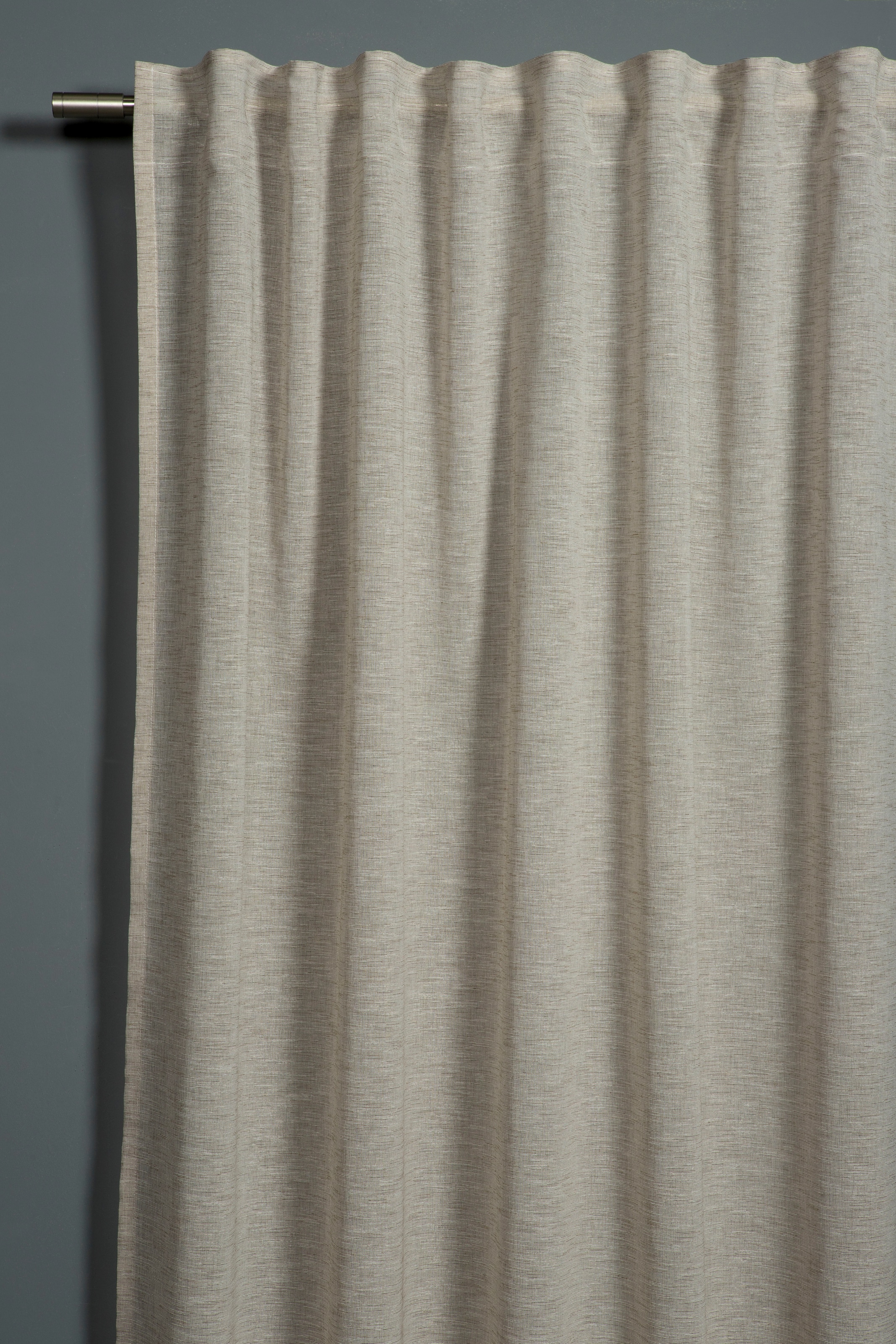 Sehlbach Gardine »Schal Leinenoptik« Schlaufen 1 Stk. tlg. mit Gardinenband und verdeckten Schlaufen