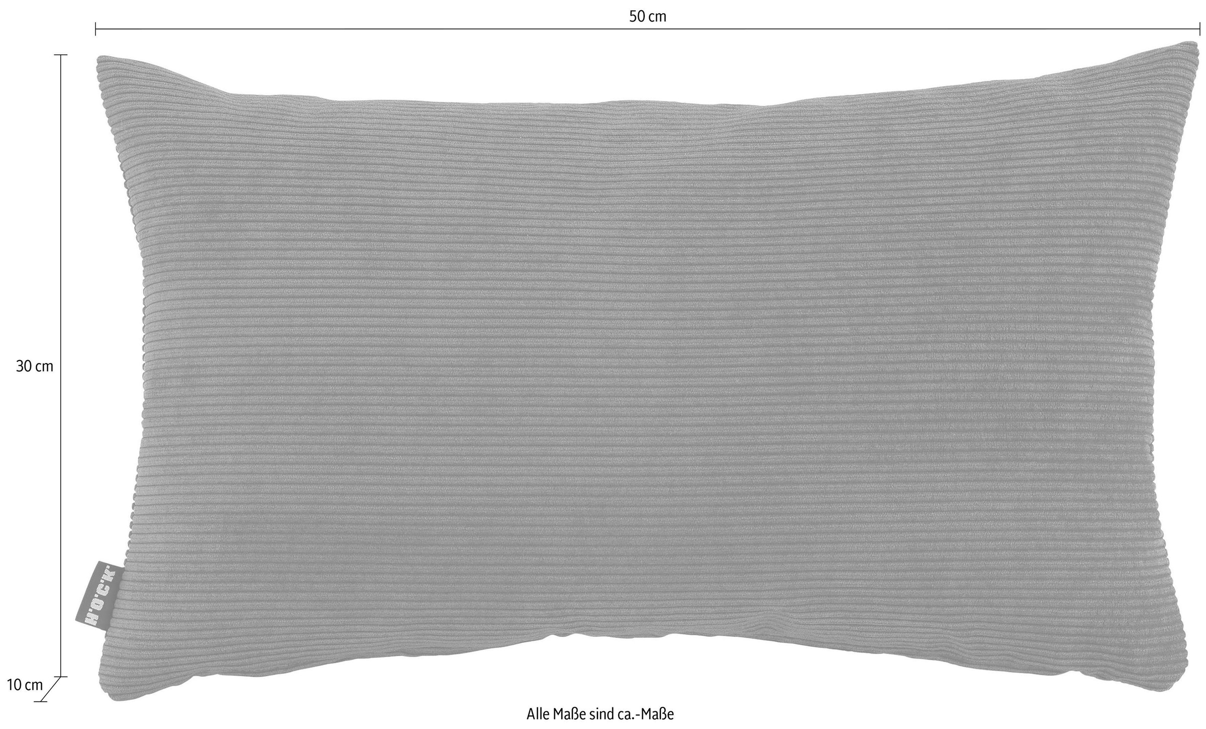 H.O.C.K. Dekokissen »Cord Wave« mit weichem Cordstoff, Kissenhülle mit Füllung, 1 Stück