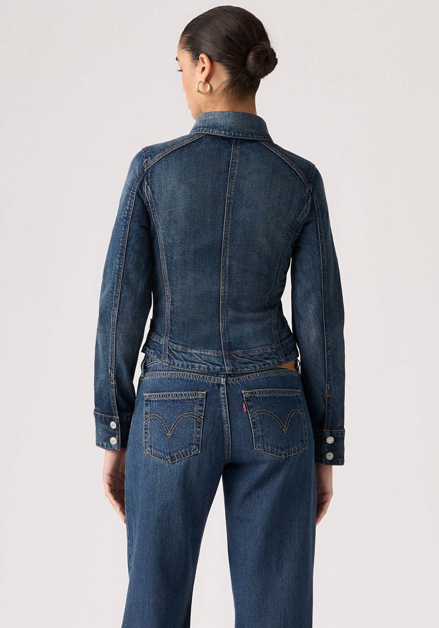 Levi's® Veste en jean »STRETCH FITTED TRUCKER« mit stylischem Hemdkragen