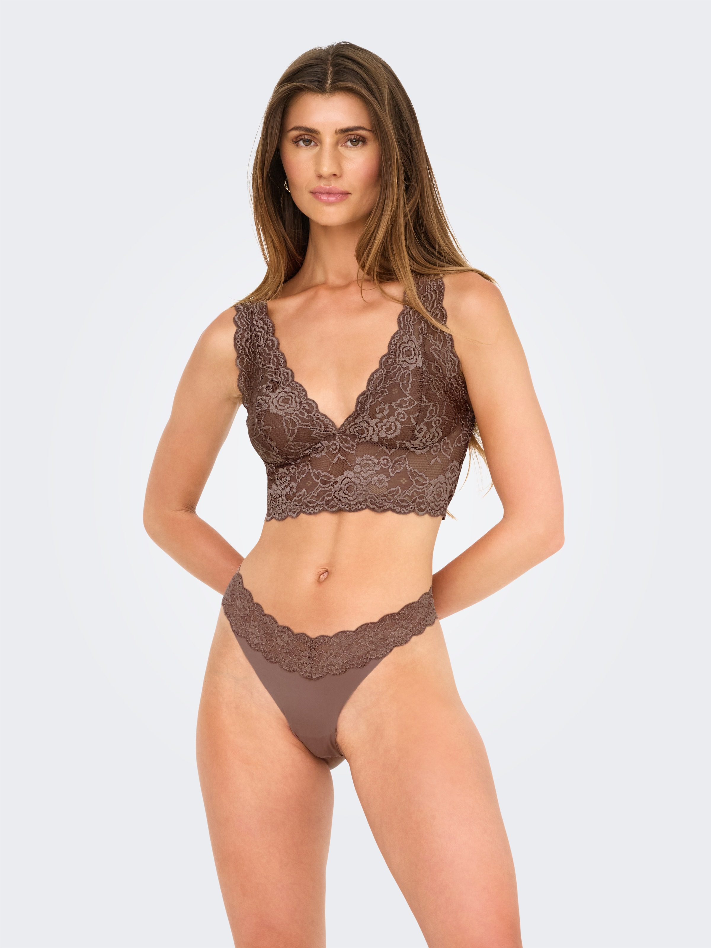 ONLY Tanga »ONLCHLOE LACE S.S THONG 3-PACK ACC« Packung, 3 cuis tlg.,