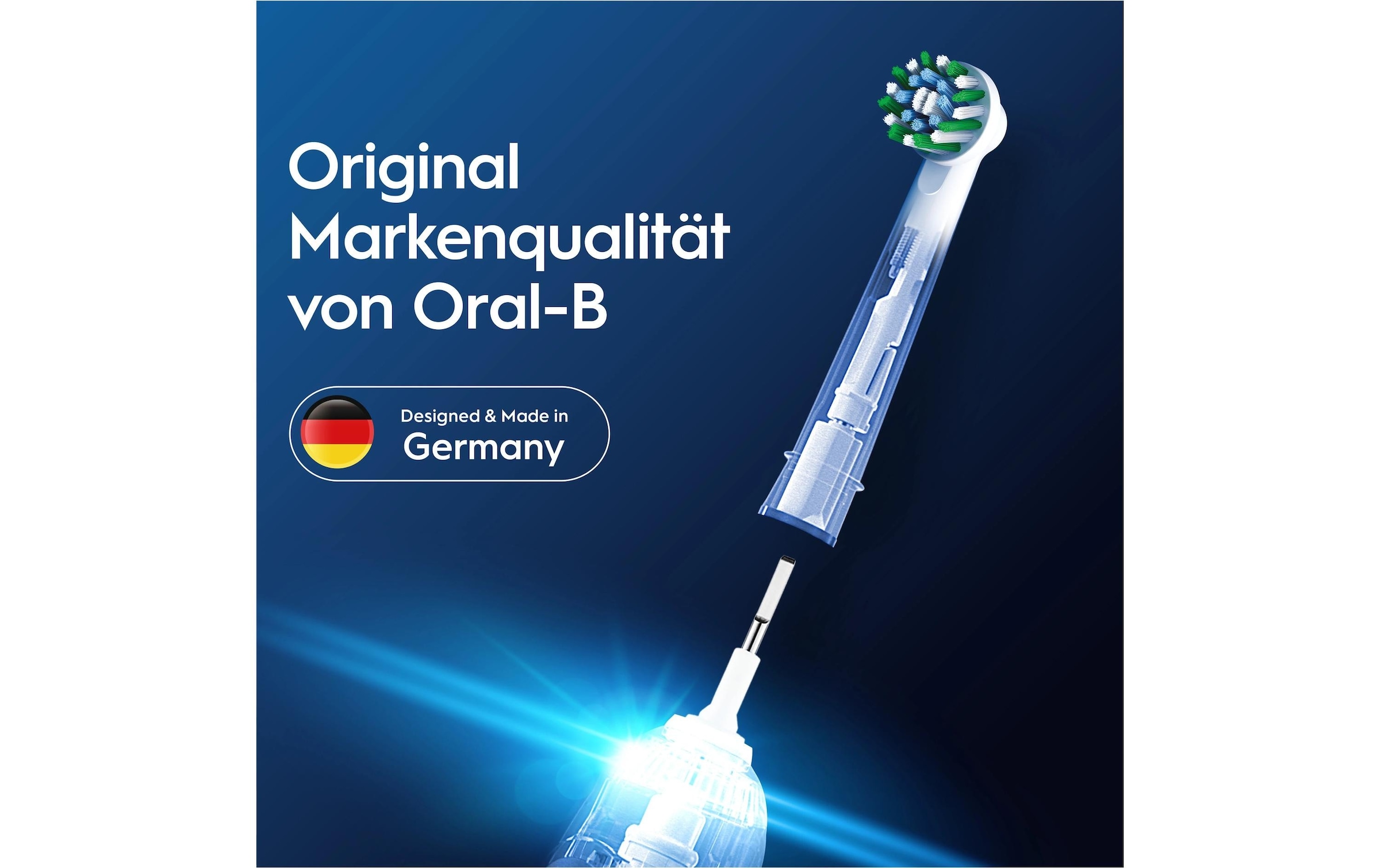 Oral-B Aufsteckbürsten »Pro CrossAction« Zahnreinigung mit innovativen X-förmigen Borsten