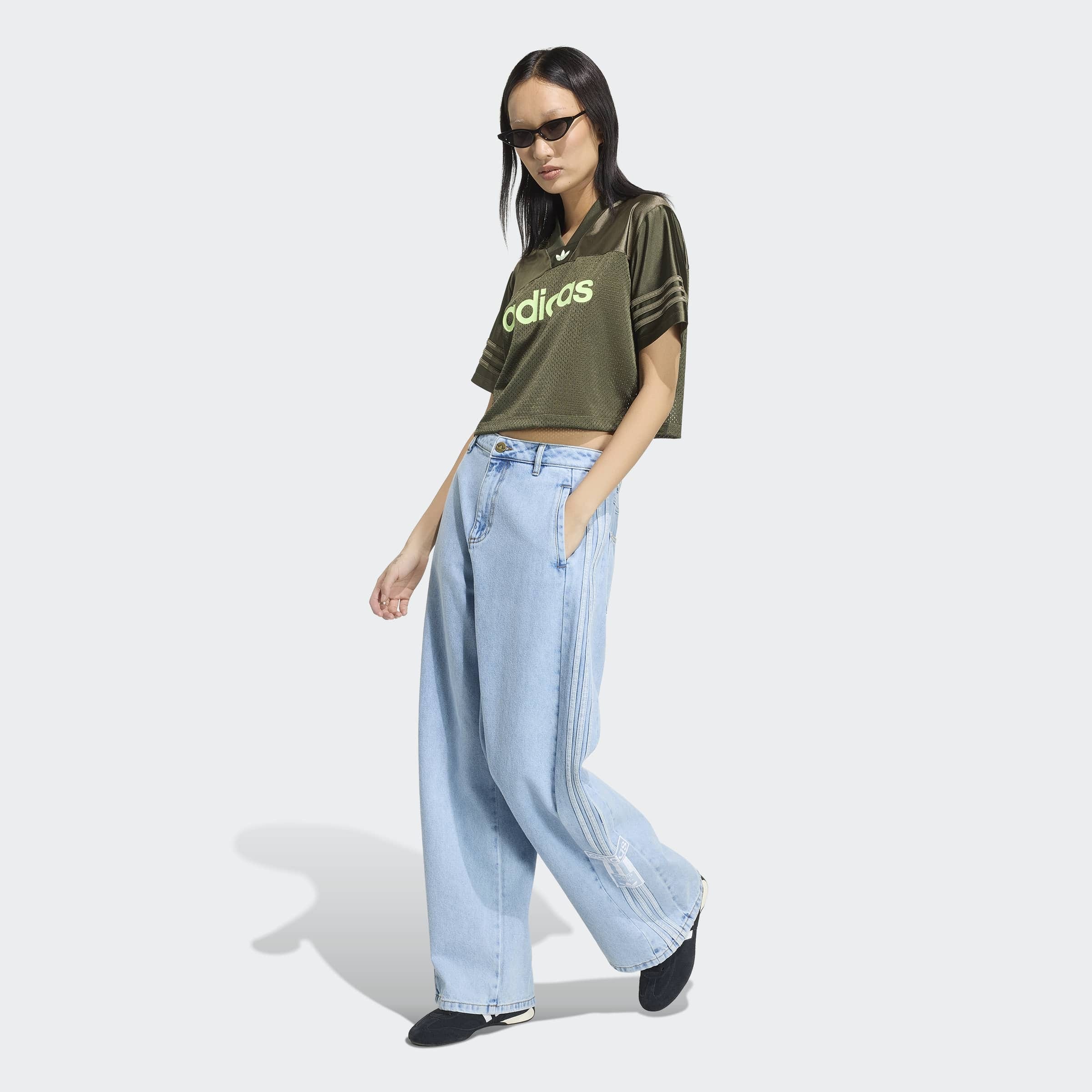 adidas Originals Pantalon de sport »ADIBREAK, WEITES BEIN, MITTELHOHER BUND«  Jeans, coupe décontractée