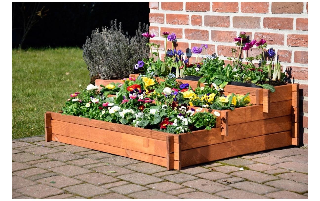 dobar Lit surélevé »Etagen Peru inkl. Pflanzvlies«