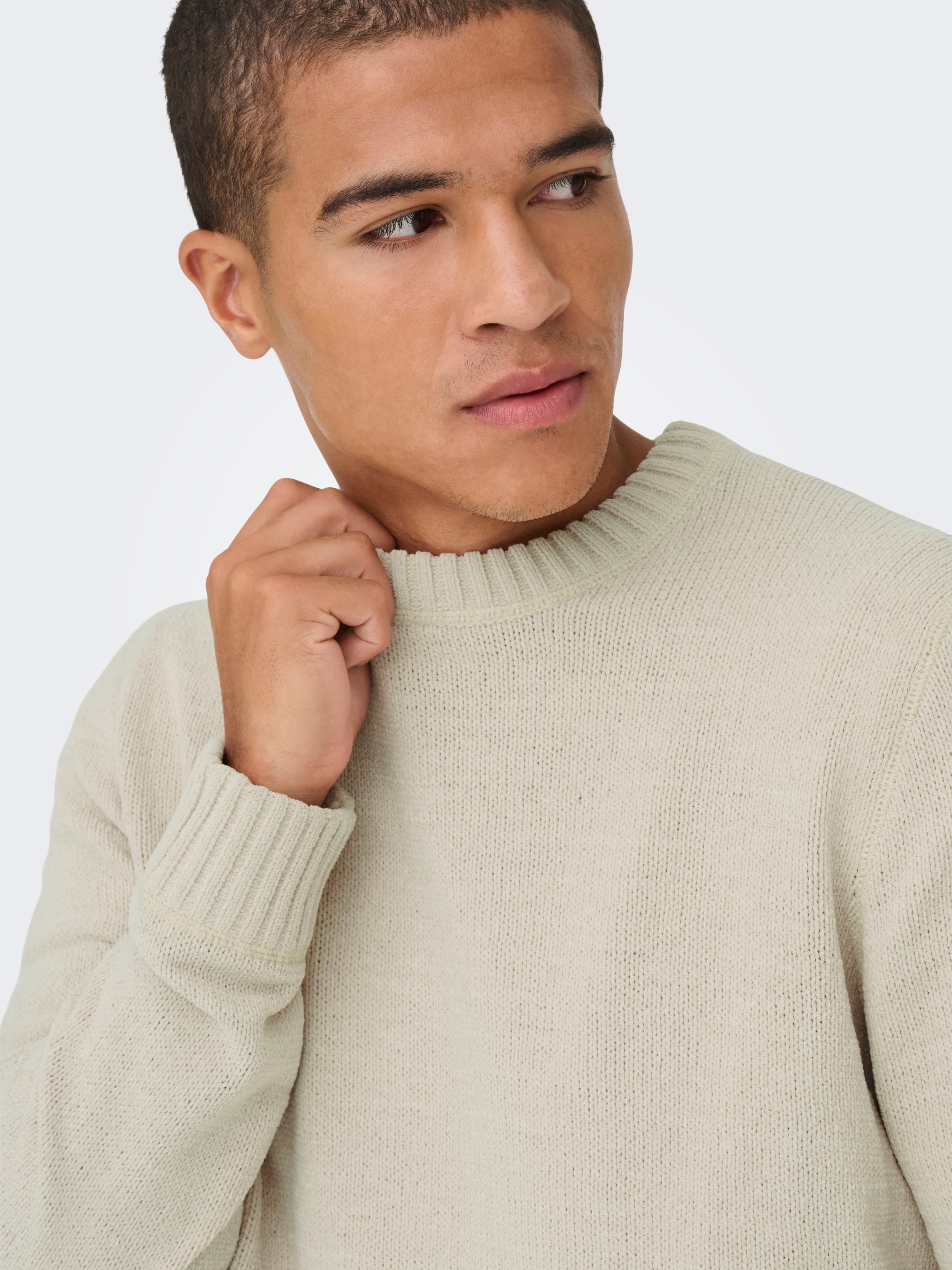 ONLY & SONS Pull en tricot »ONSETHAN LIFE REG 7 CREW KNIT«