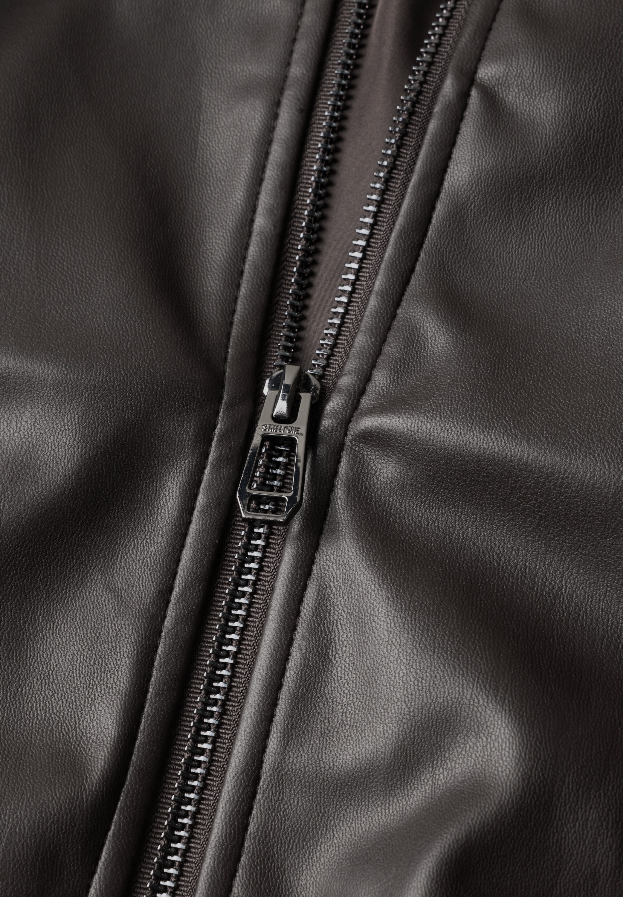 STREET ONE Veste de motard sans capuche mit Stehkragen und Zipper