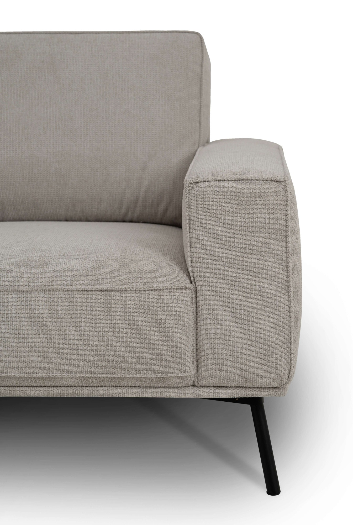 GOODproduct Ecksofa »Vosby« 260 cm, Chenille,  mit dekorativer Kedernaht, Wellenunterfederung