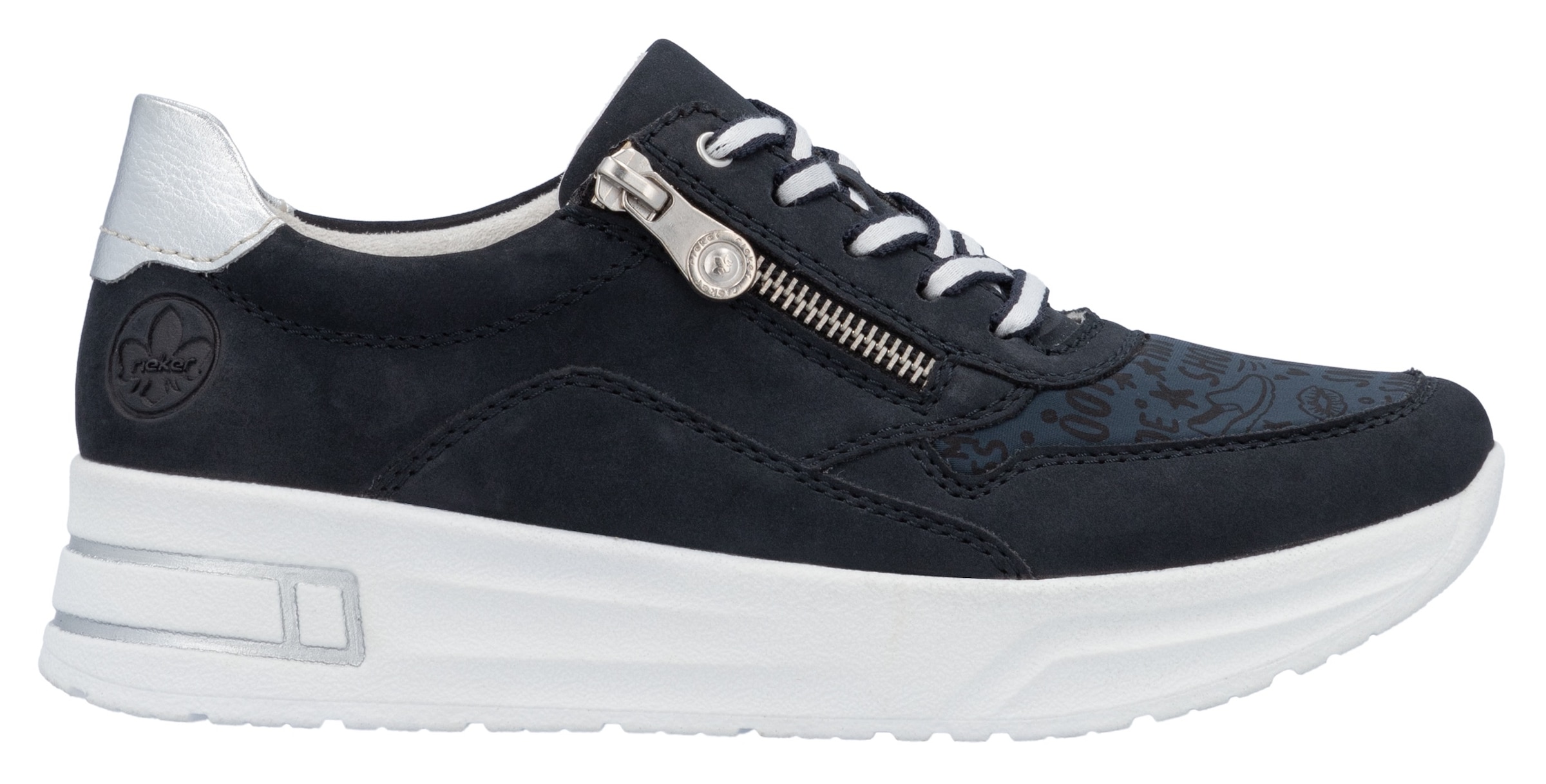 Rieker Baskets à plateforme  Schnürschuh, Halbschuh, Freizeitschuh mit Soft-Einlage