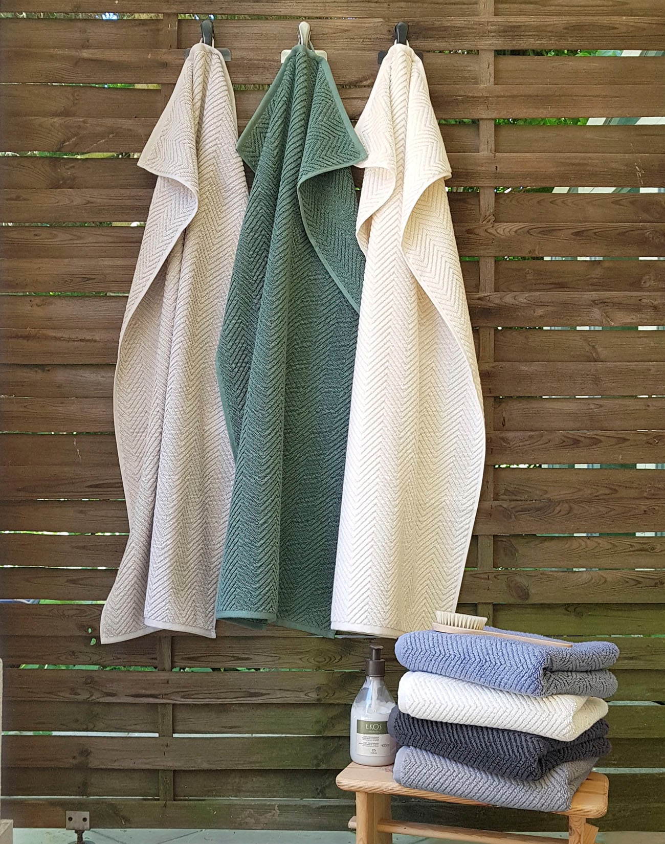 framsohn frottier Handtuch Set »Ocean Bio« hergestellt in Österreich, mit Kordel, gedrehter Bauschzwirn