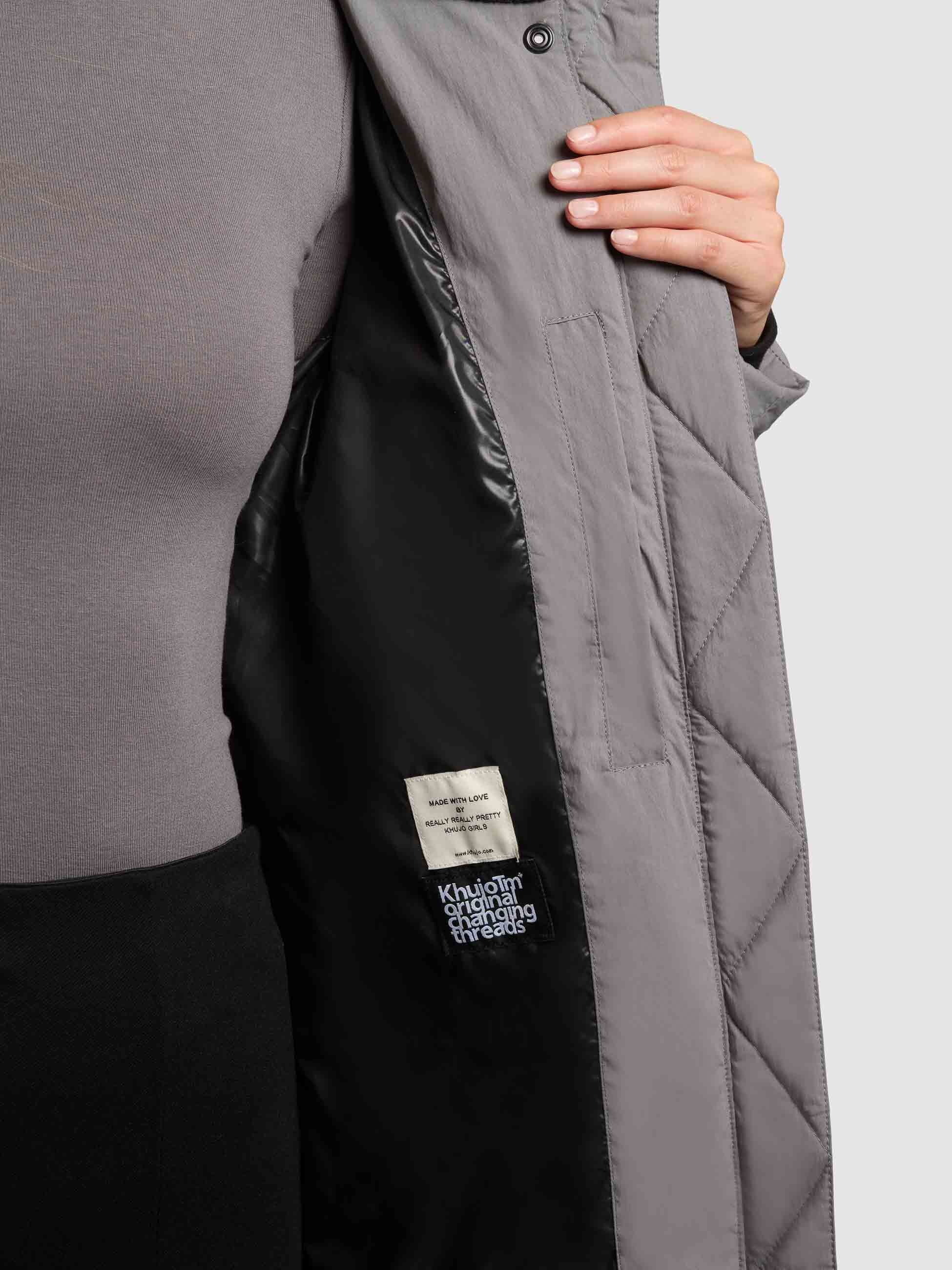 khujo Manteau matelassé »RITZ« praktische Seitenschlitze mit Reissverschluss, abnehmbare Kapuze