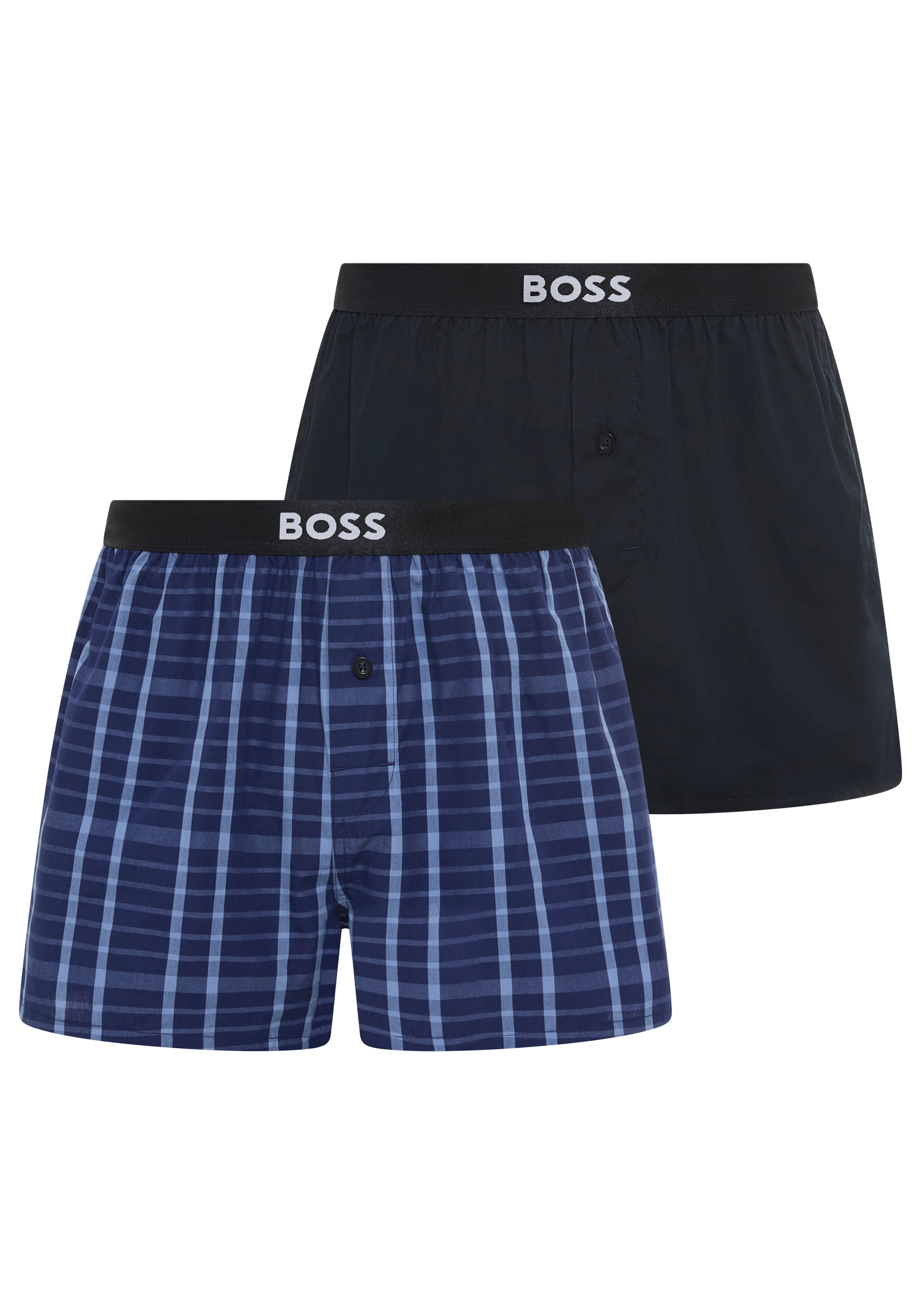 BOSS Shorts de pyjama »2P Boxer Shorts EW«  mit Logobund