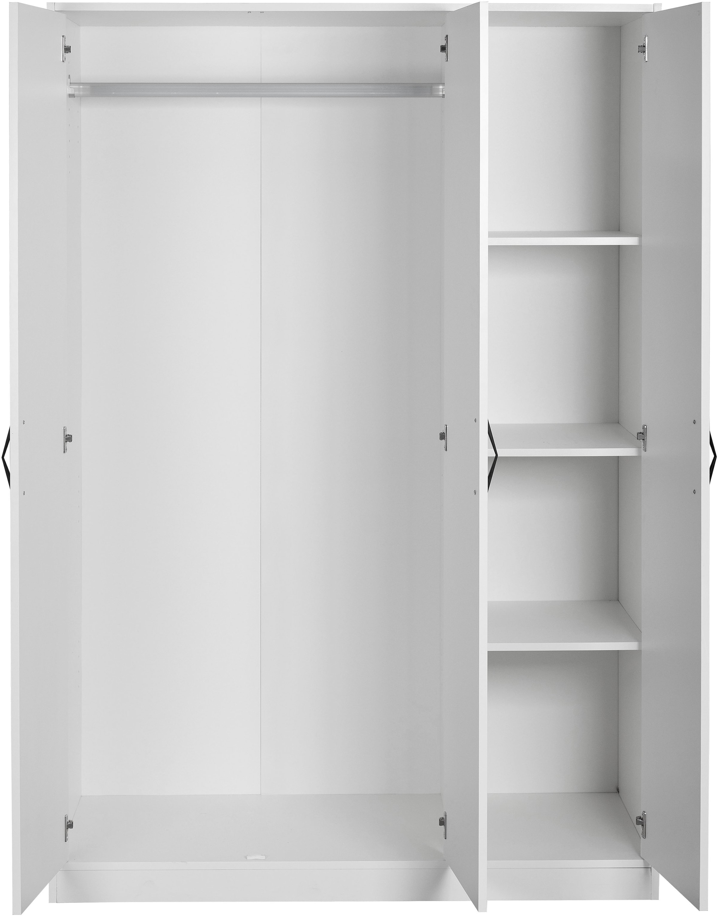 GOODproduct Armoires à vêtements »Hamburg Schlafzimmer Schrank« stabile robuste Bauweise mit optimaler Aufteilung,  Schlafzimmerschrank klassisches Design Garderobe Schrank Bestseller