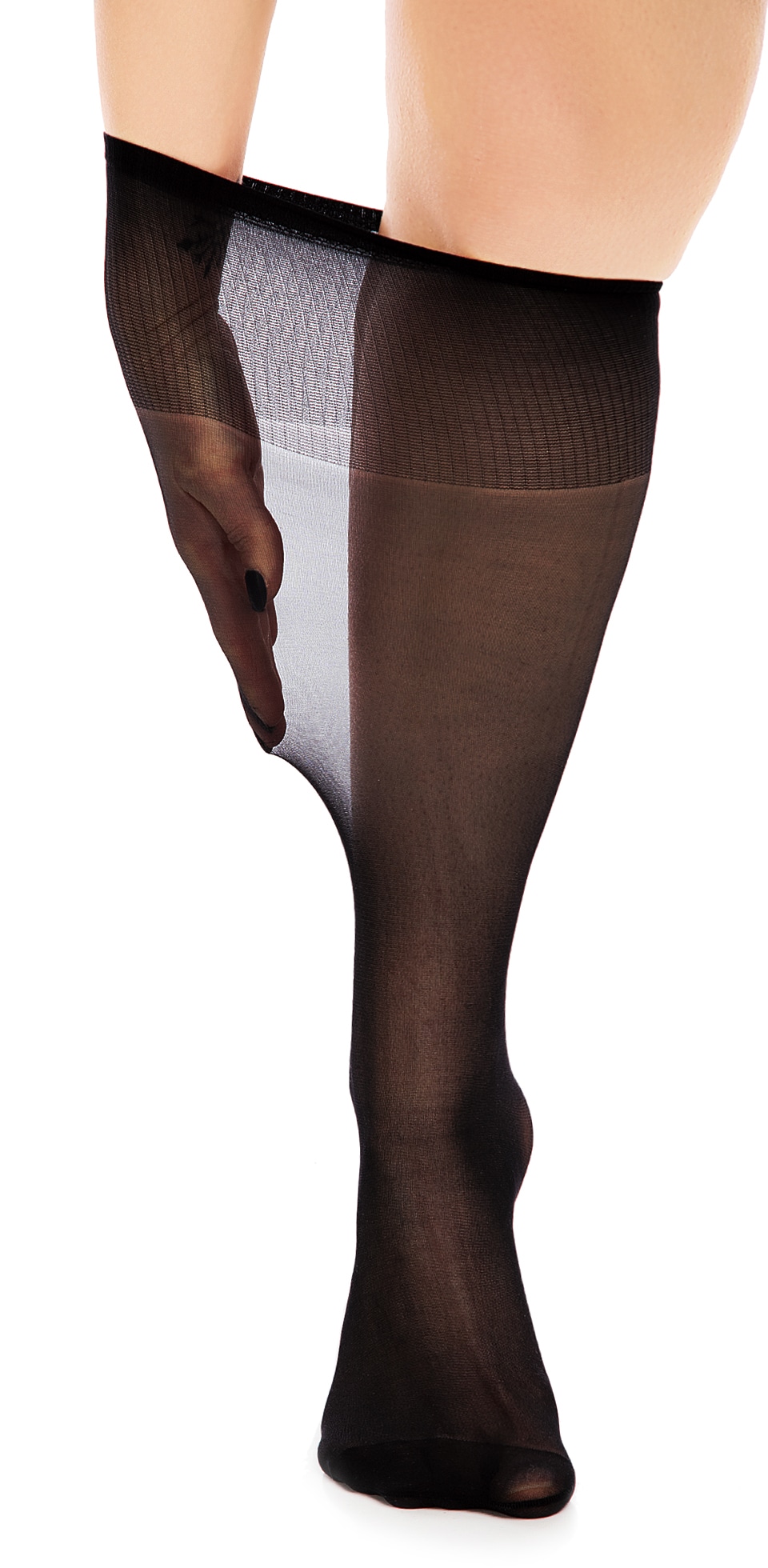 GLAMORY Feinstrümpfe »My Size« 20 Set, 2 Paar tlg. extraweit, elastisch