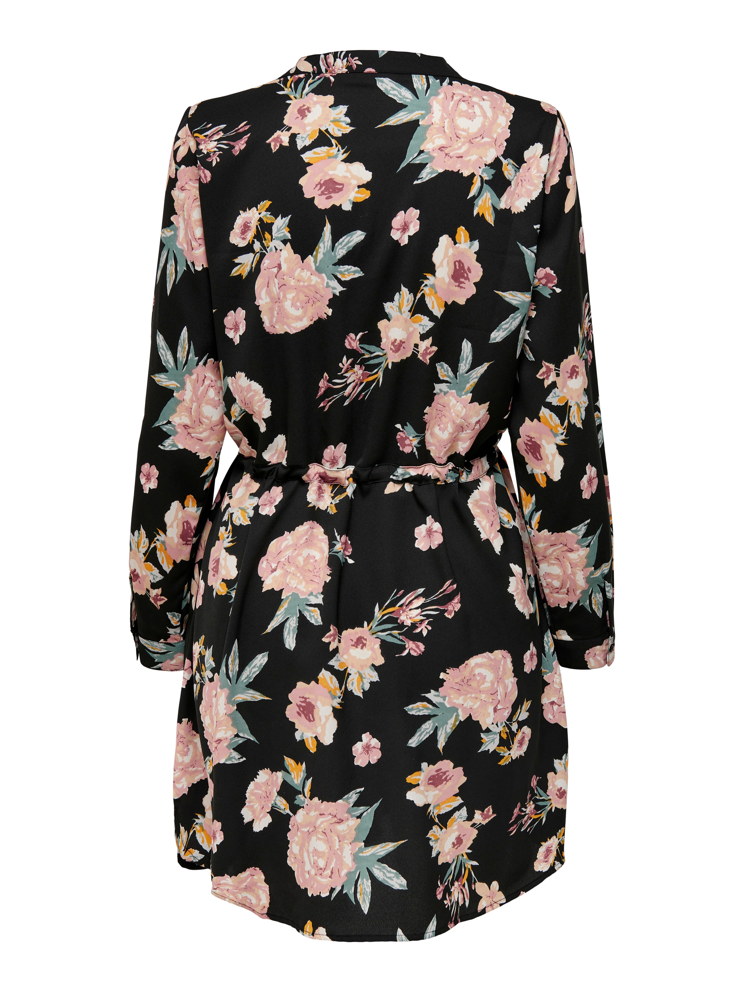 ONLY Robe imprimée »ONLCORY LIFE L/S V-NECK TUNIC WVN NOOS« Robe d'été avec ceinture à la taille