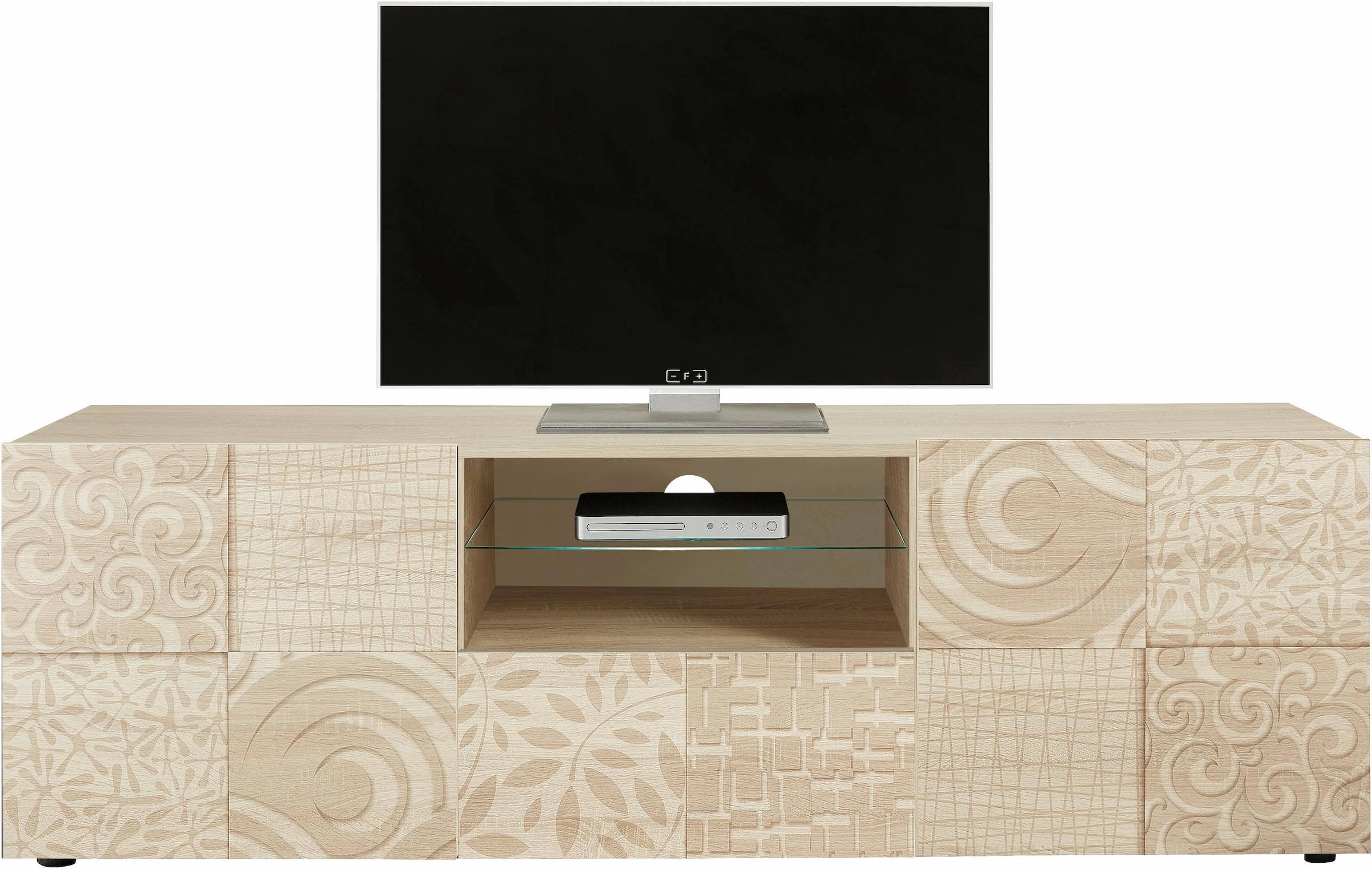 INOSIGN Lowboard »Miro« Breite 181 cm mit dekorativem Siebdruck