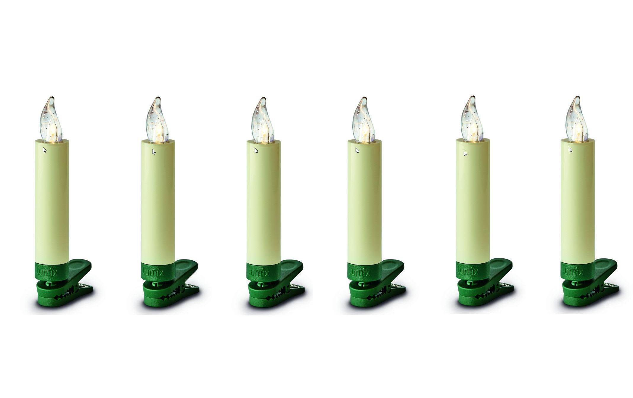 lumix LED-Christbaumkerzen »Lumix LED SuperLight Mini« 6 Stk.-flammig