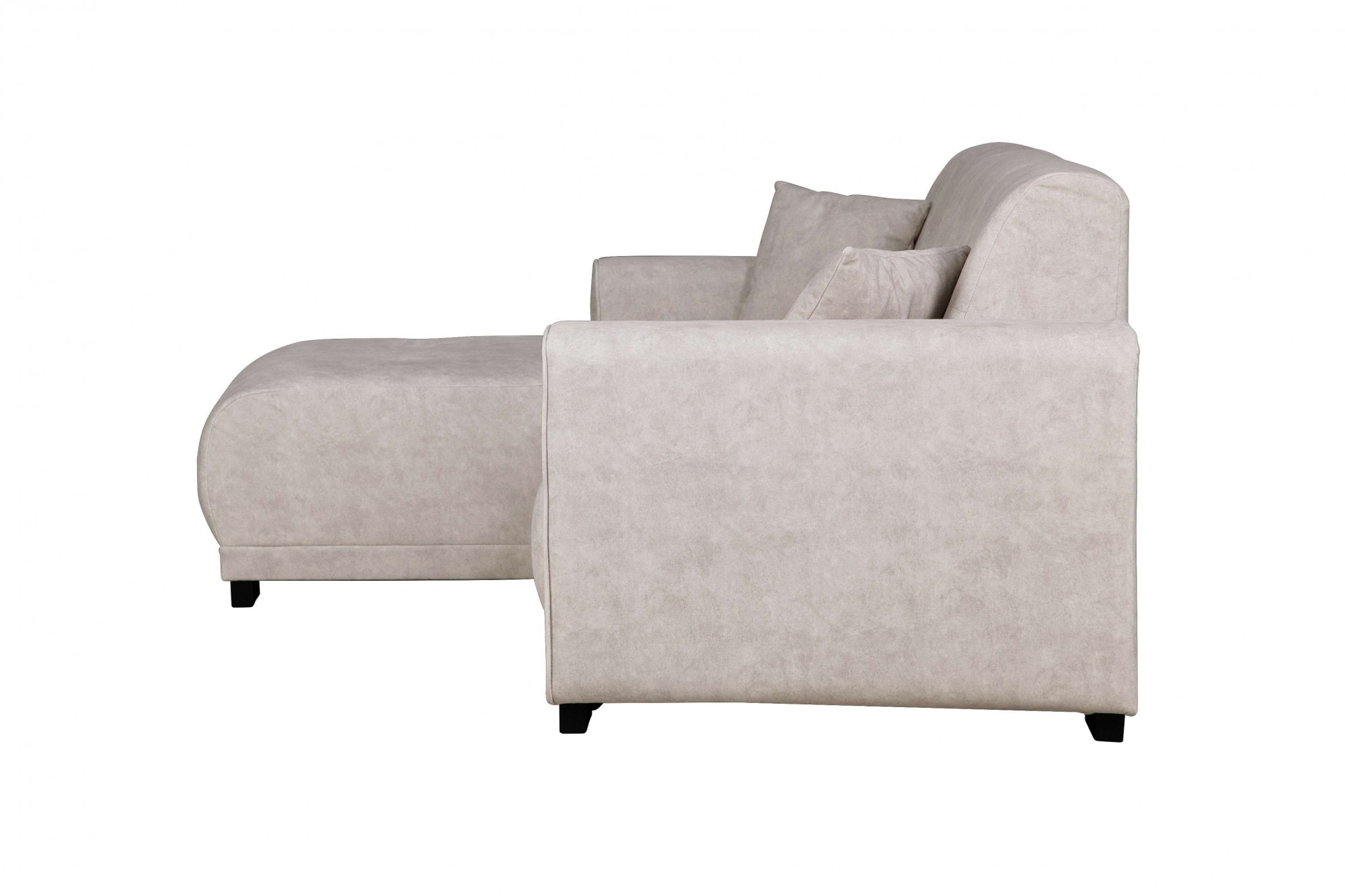 Home affaire Canapé d'angle »Langeland L-Form« incl. 2 Zierkissen, Recamiere wahlweise links oder rechts