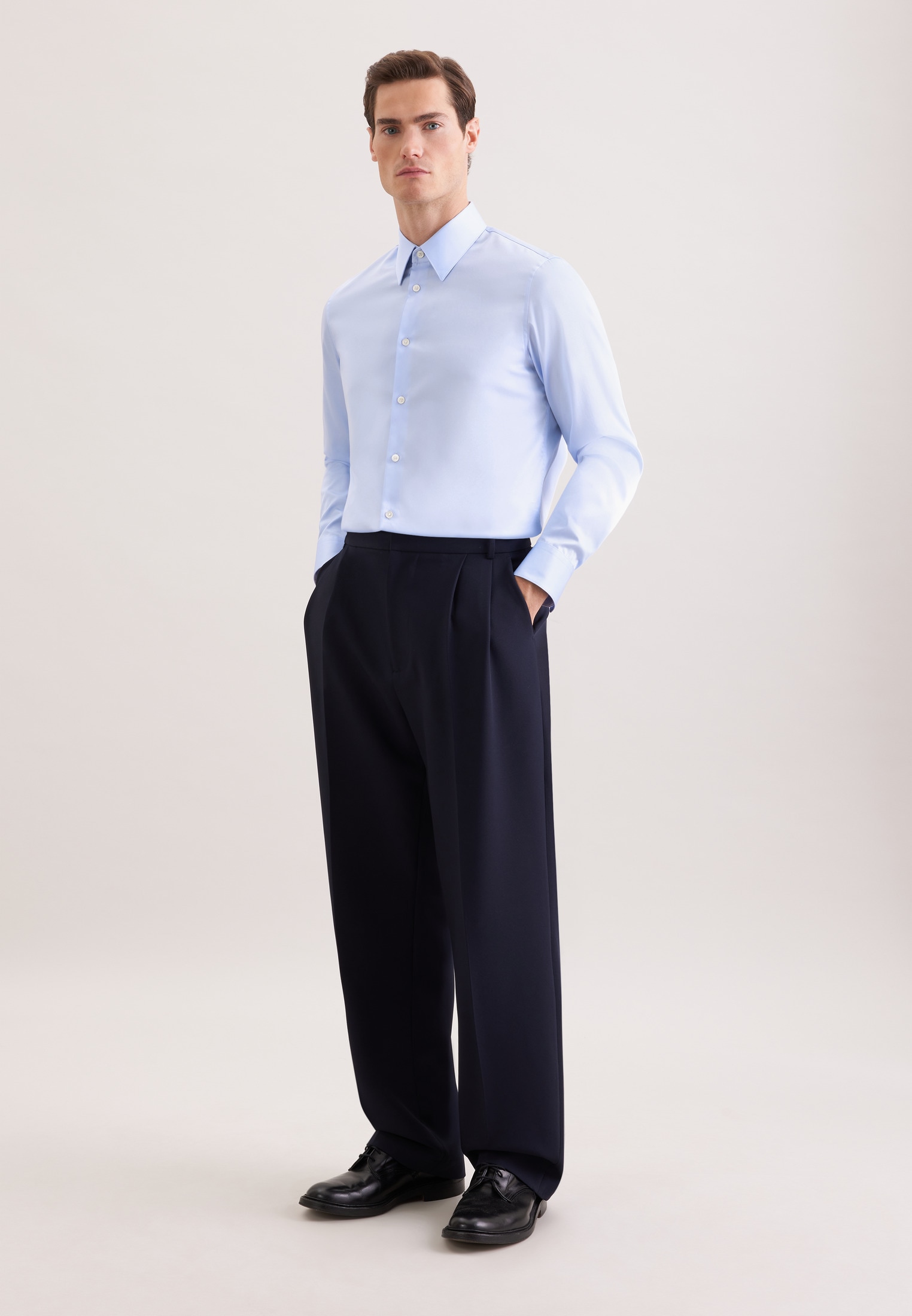 seidensticker Businesshemd »Schwarze Rose« Straight 1/1 Kentkragen Uni
