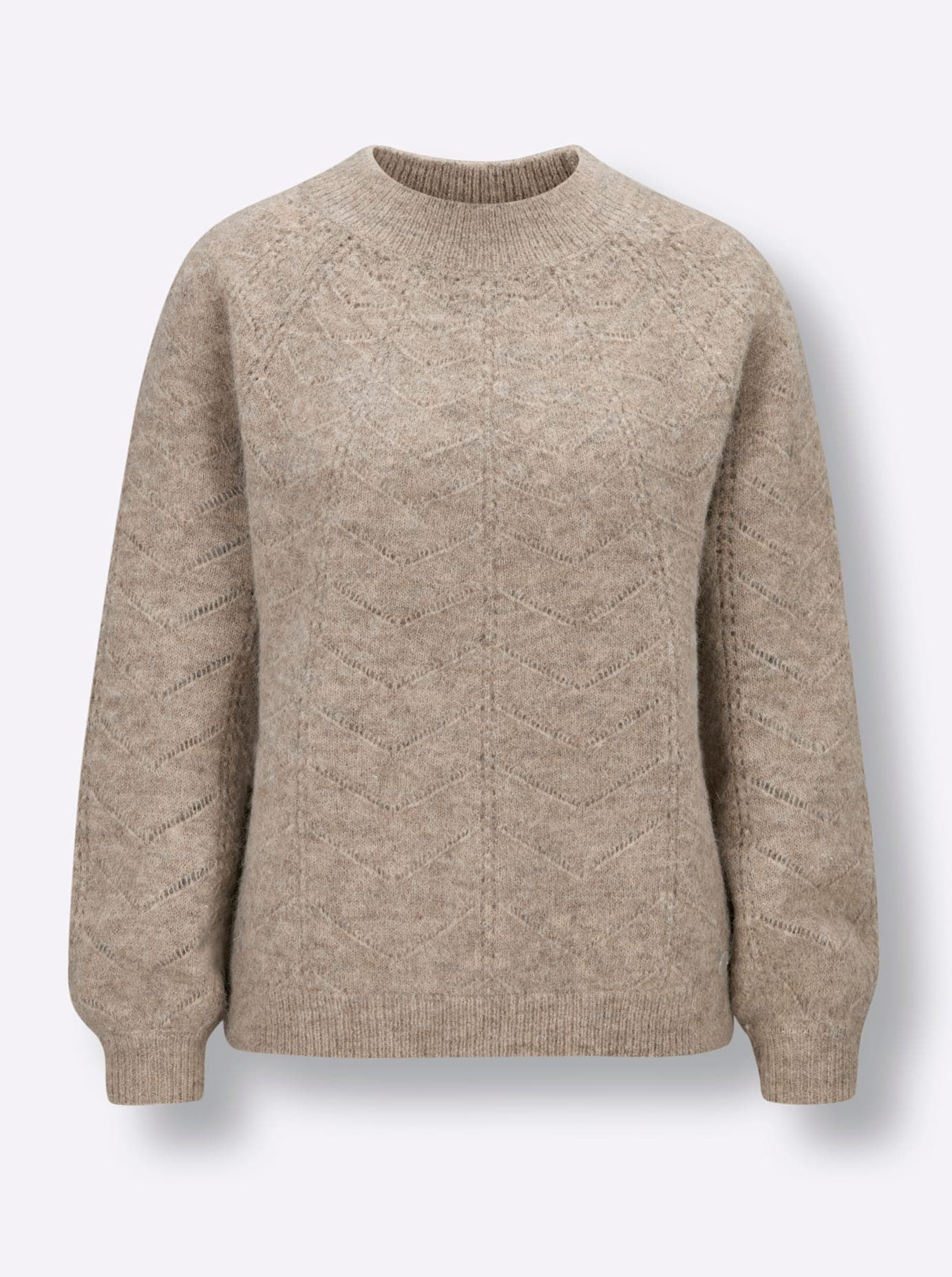 CREATION L PREMIUM Pull ajouré »Alpaka-Woll-Mix-Pullover«
