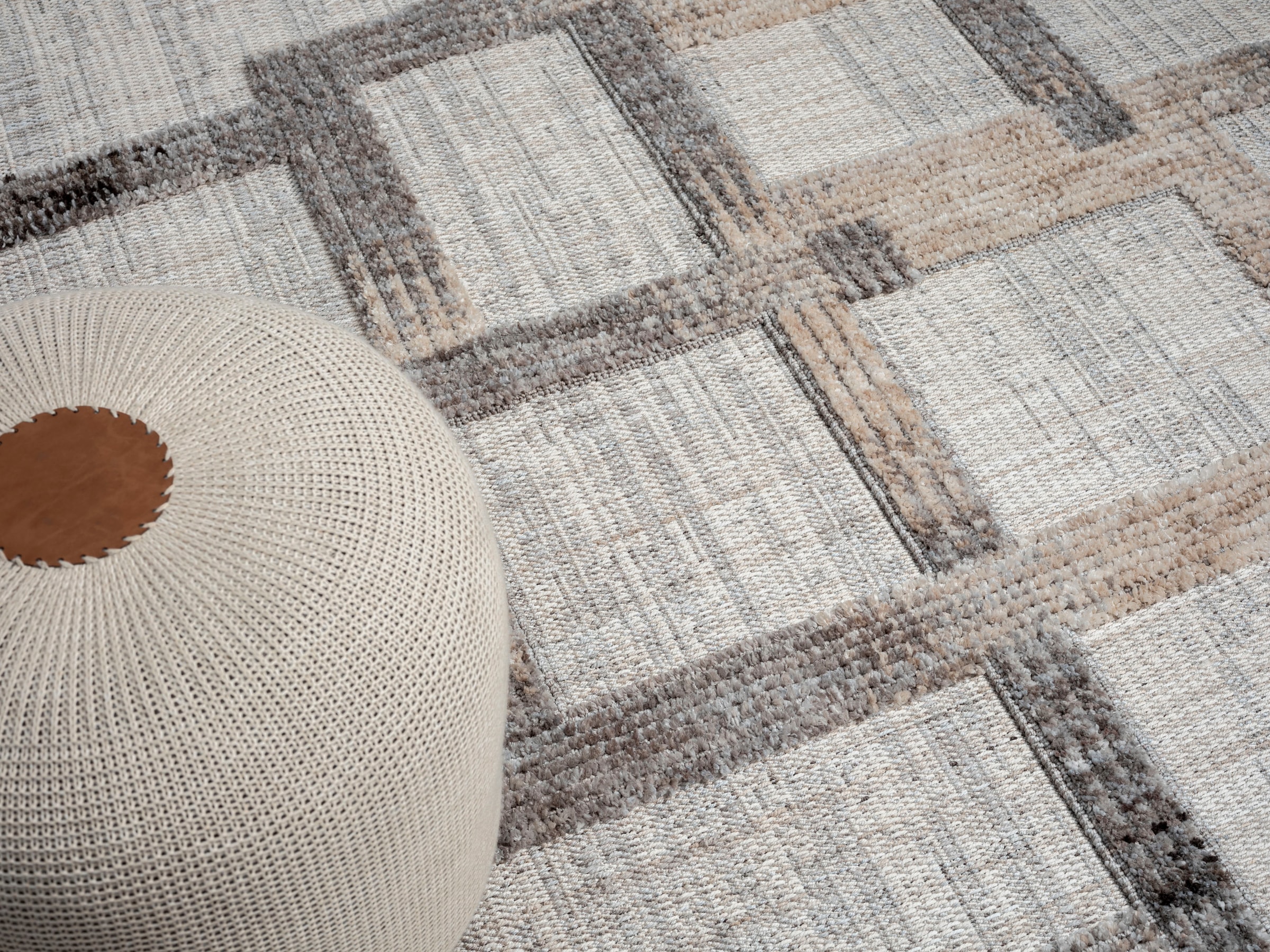 Myflair Möbel & Accessoires Teppich »Balania« rechteckig 15 mm Höhe Kurzflor, mit Hoch-Tief Effekt, besonders weich durch Microfaser