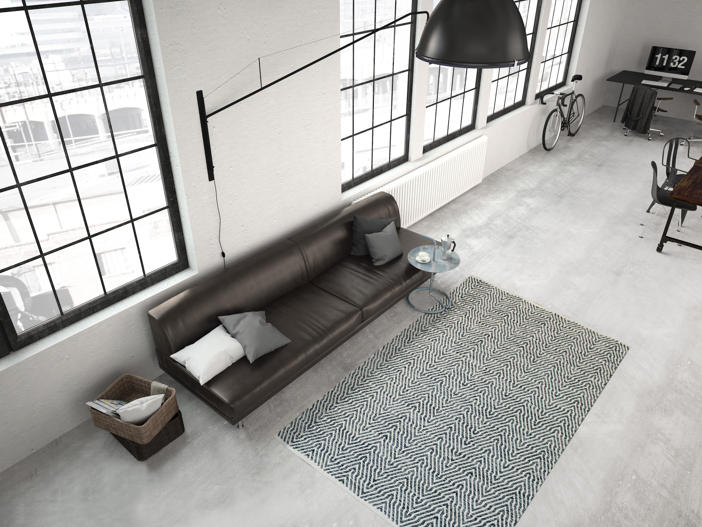 Kayoom Teppich »Aperitif 410« rechteckig 7 mm Höhe weiche Haptik,fusselarm, für Allergiker & Fussbodenheizung geeignet