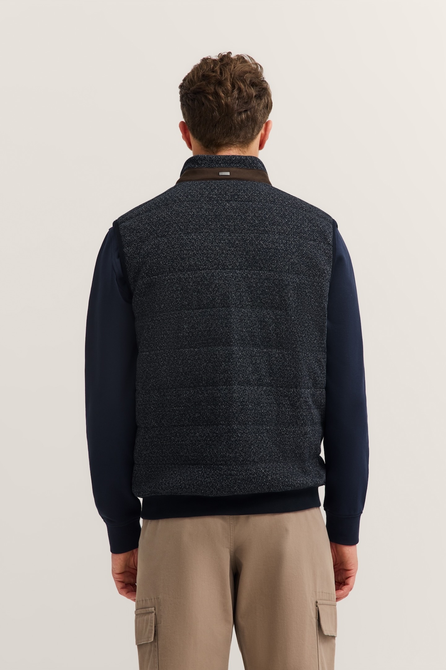 bugatti Gilet de sweat »Regular Fit« mit Stehkragen und aus reine Baumwolle