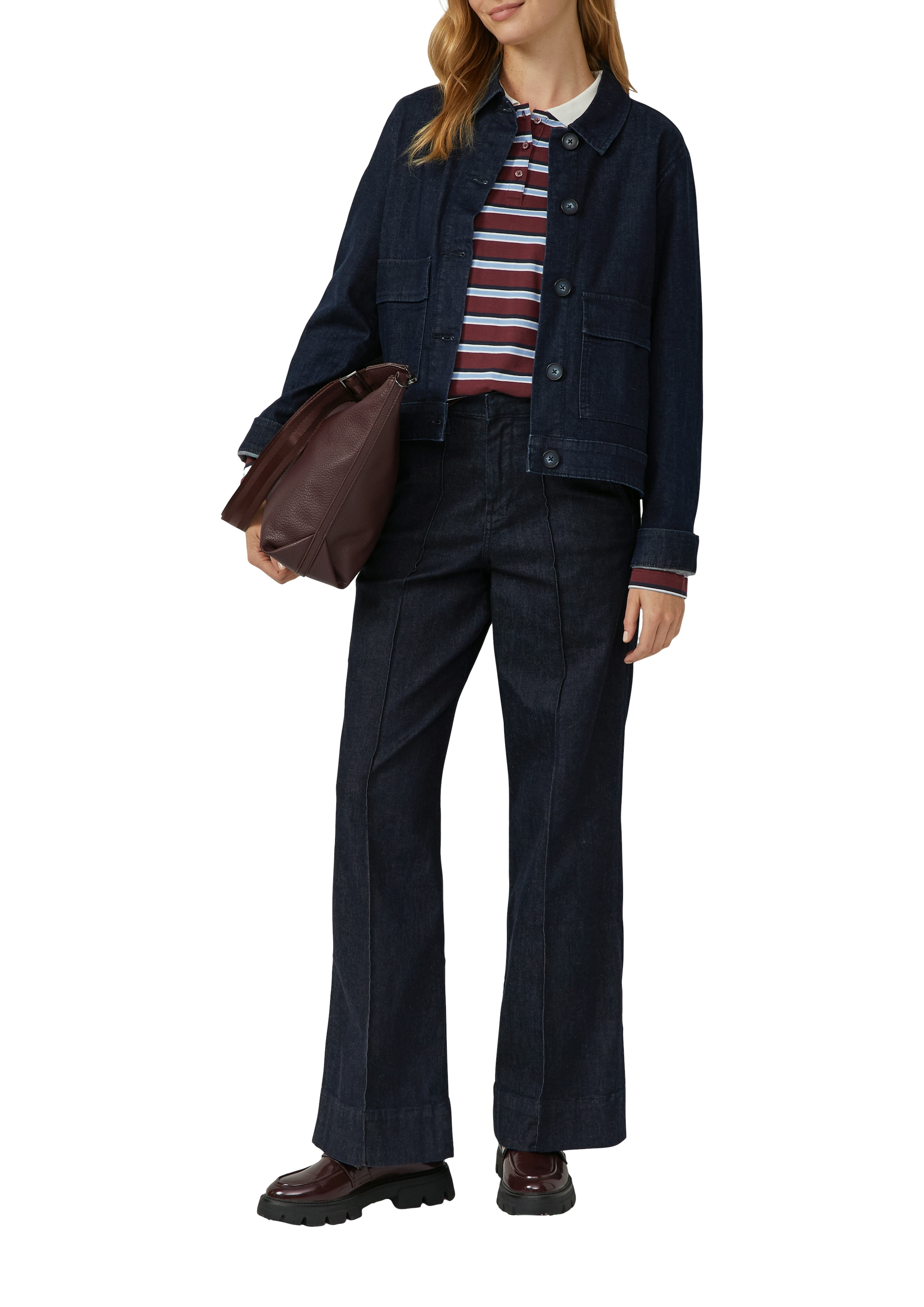 s.Oliver Poloshirt , Langarm, mit Streifen
