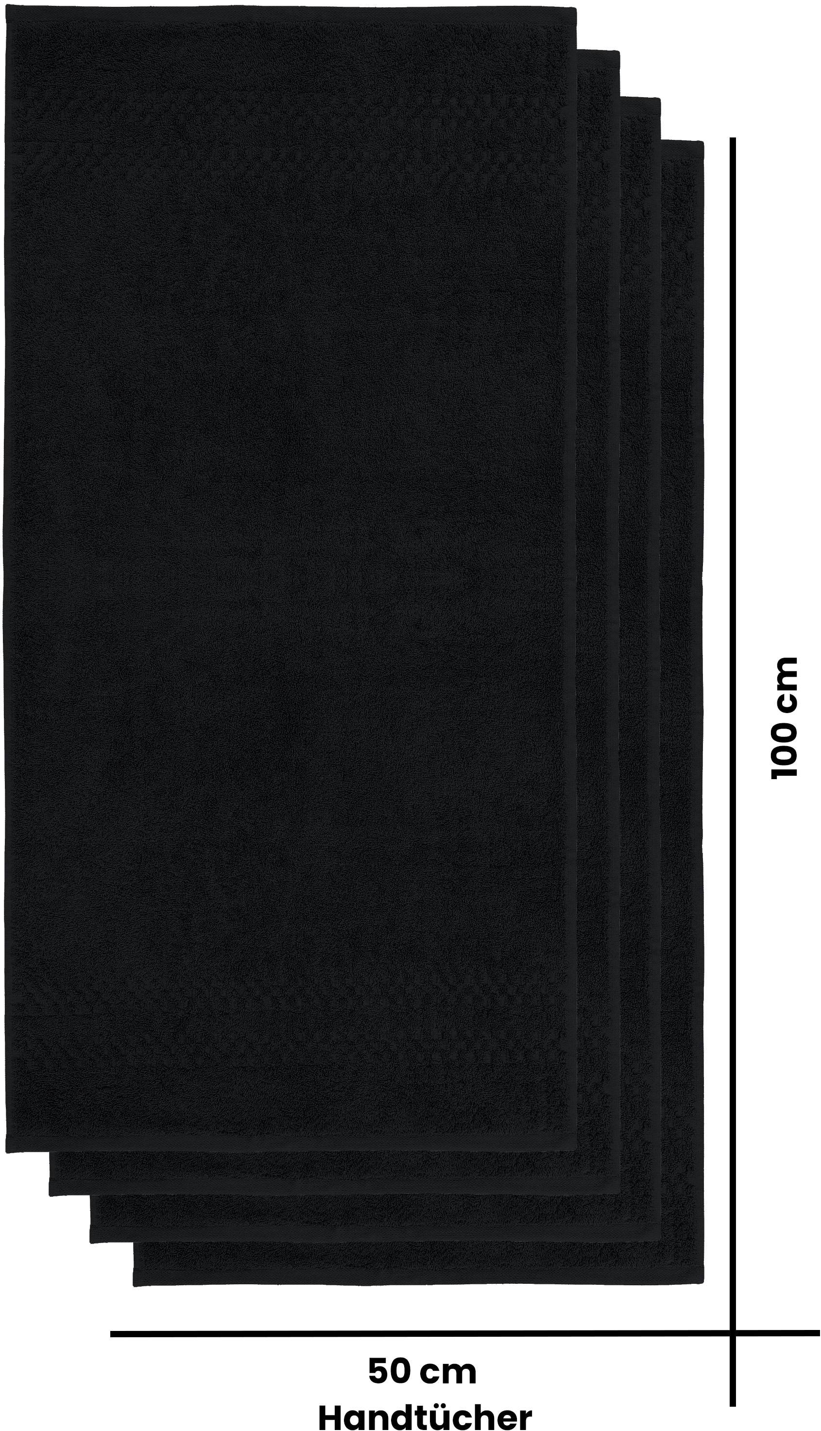 GOODproduct Serviette de bain »Regona, Handtücher 50x100cm, flauschig und weich, 500gr/m²« Premium Handtücher mit Bordüre, Set, 100% Baumwolle, 5 Jahre Garantie