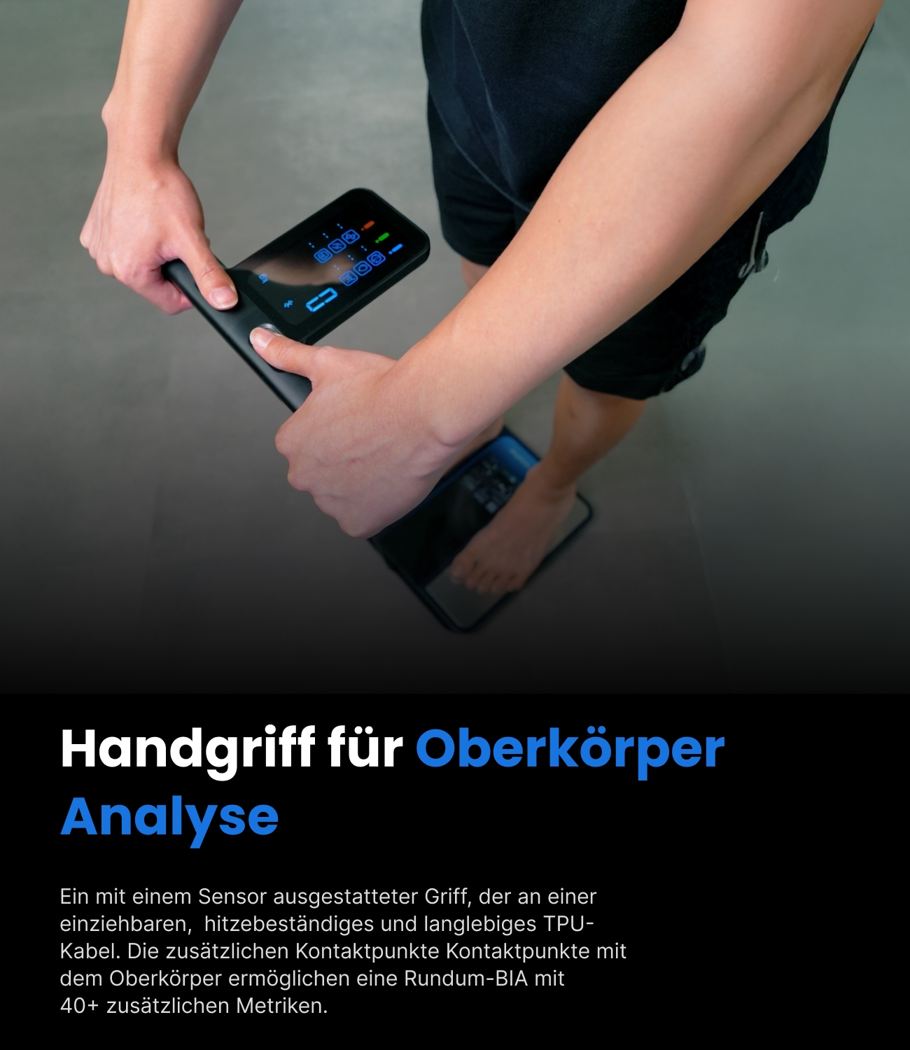 Renpho Pèse-personne d'analyse corporelle »Morpho Scan Körperanalysewaage« Mehrere Messungen und umfassende Gesundheitsanalyse