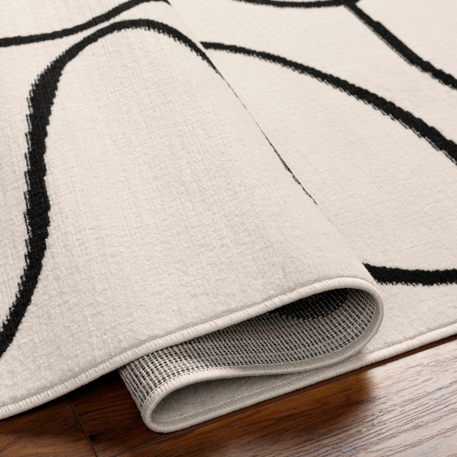 Livabliss Tapis »KANO« Rectangulaire 11 mm Höhe Skandinavischer Teppich, Kurzflor Boho-Wohnzimmerteppich, Läufer