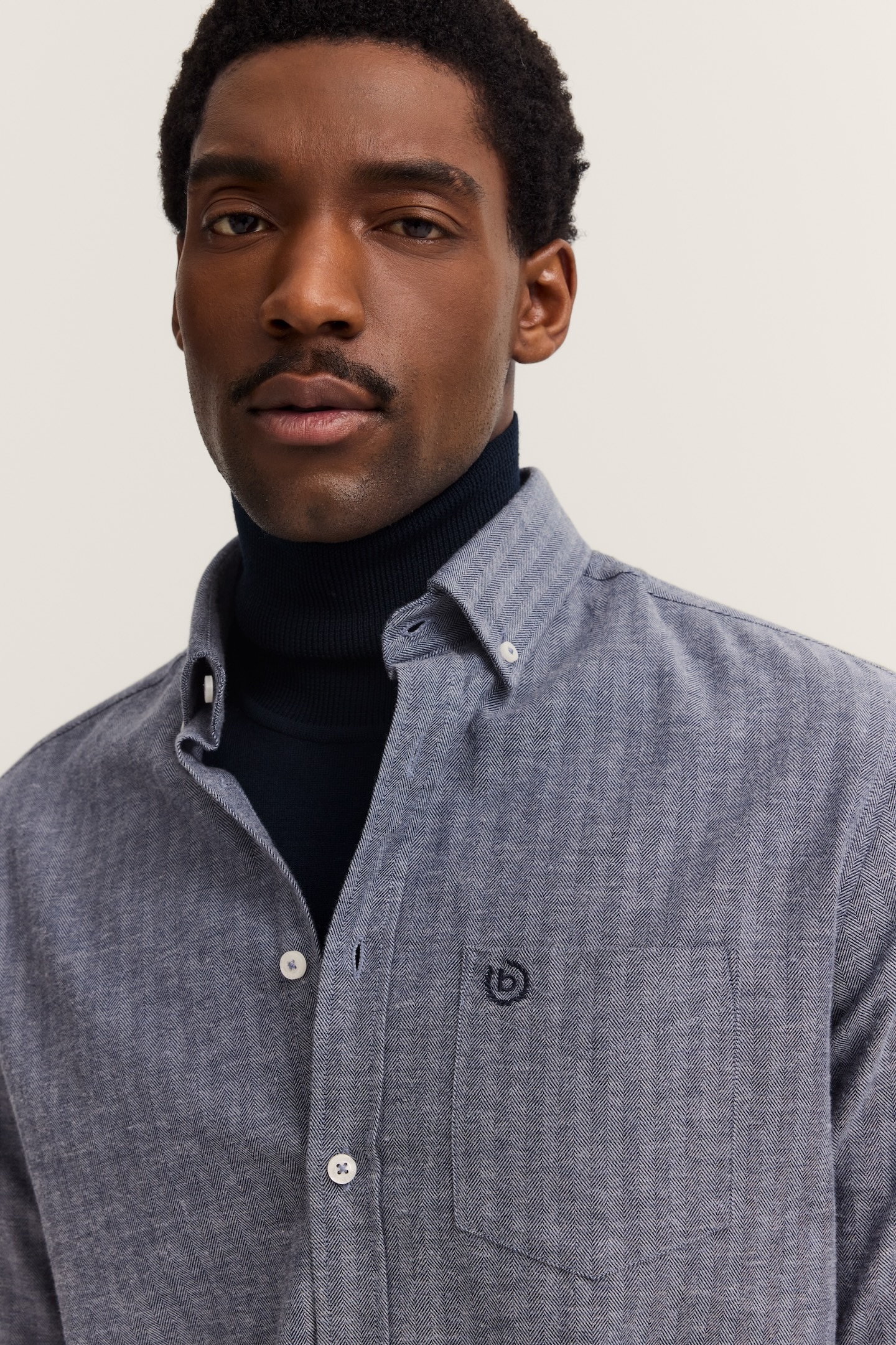 bugatti Chemise à manches longues »Soft Cotton« im Modern Fit mit Button-Down Kragen