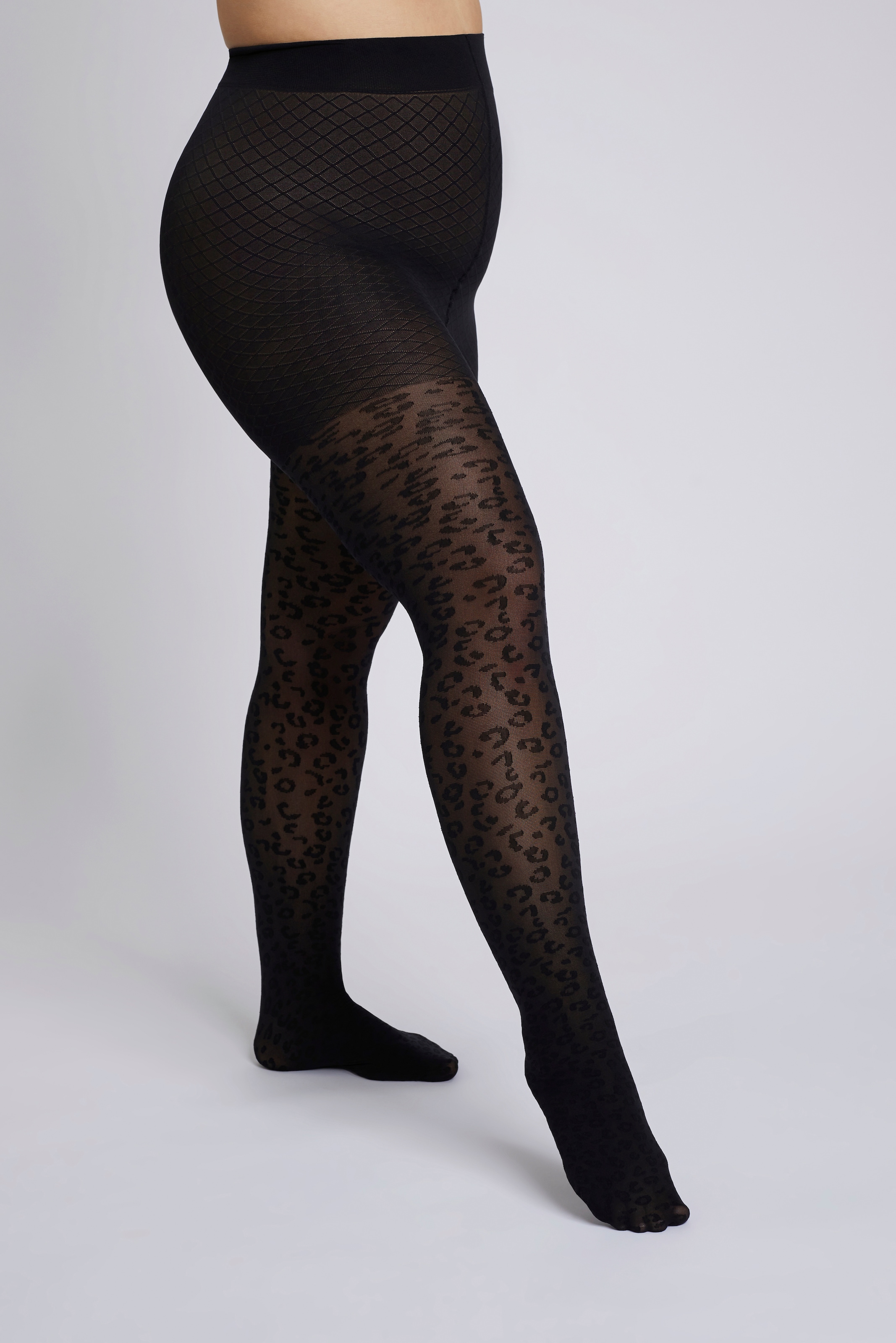 Camano Collants fins »fine curvy« 50 DEN collants courbes, motif léopard