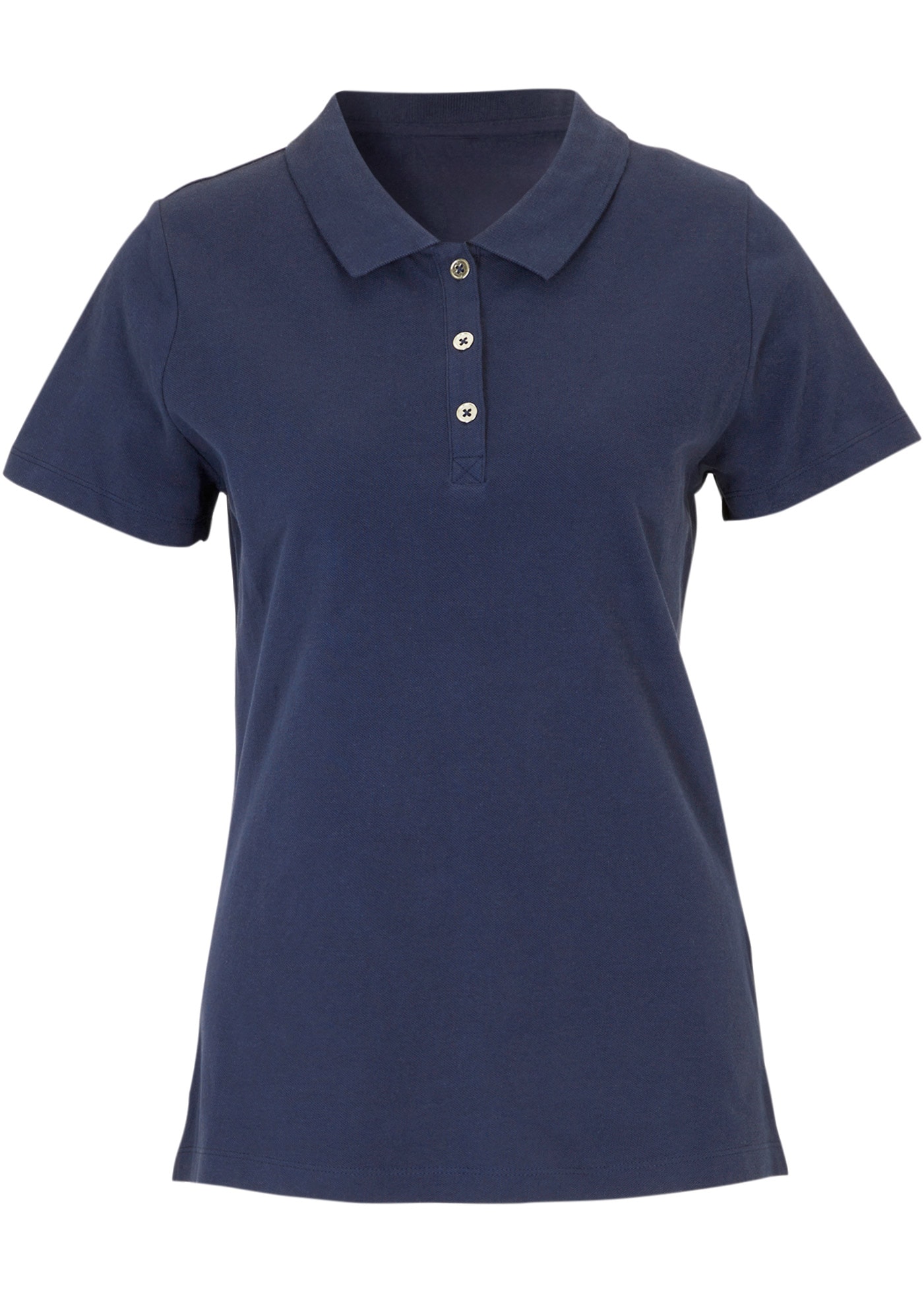 bonprix Poloshirt figurumspielende Passform, Kurzarm-Design, Polokragen