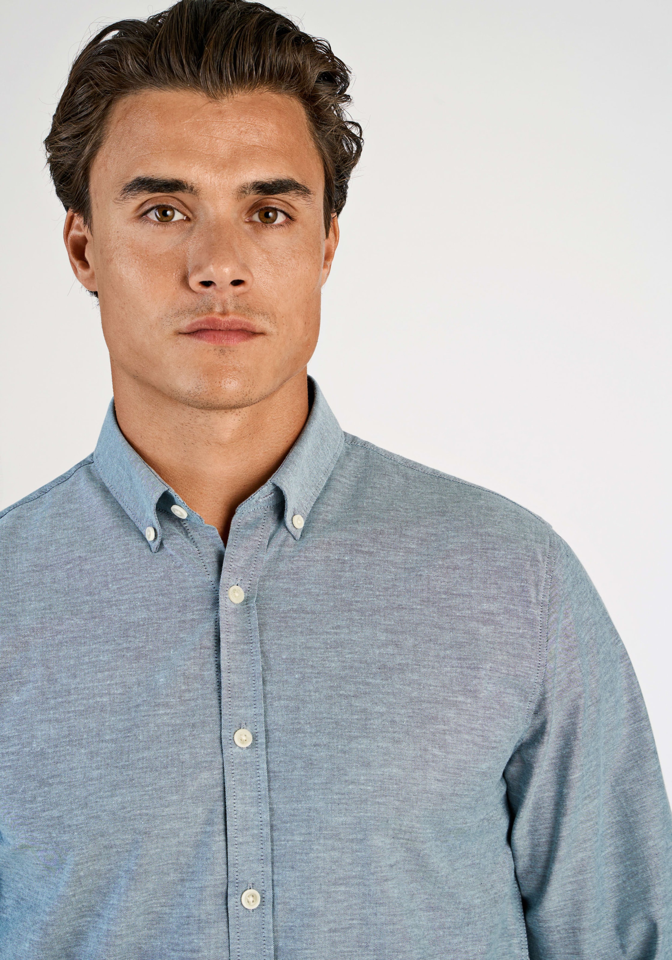 LINDBERGH Chemise à manches longues mit Button-Down-Kragen